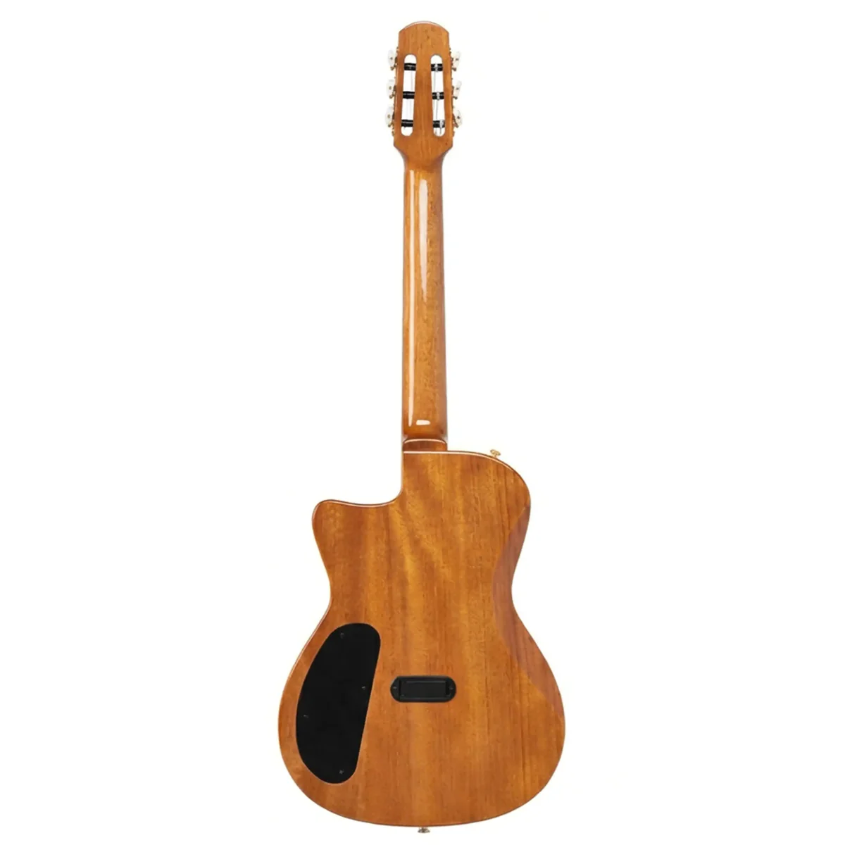 Angel Lopez SHERRY CE BK Hybrid Nylon Electric Semi-Acoustic Guitar - Black - Image 5