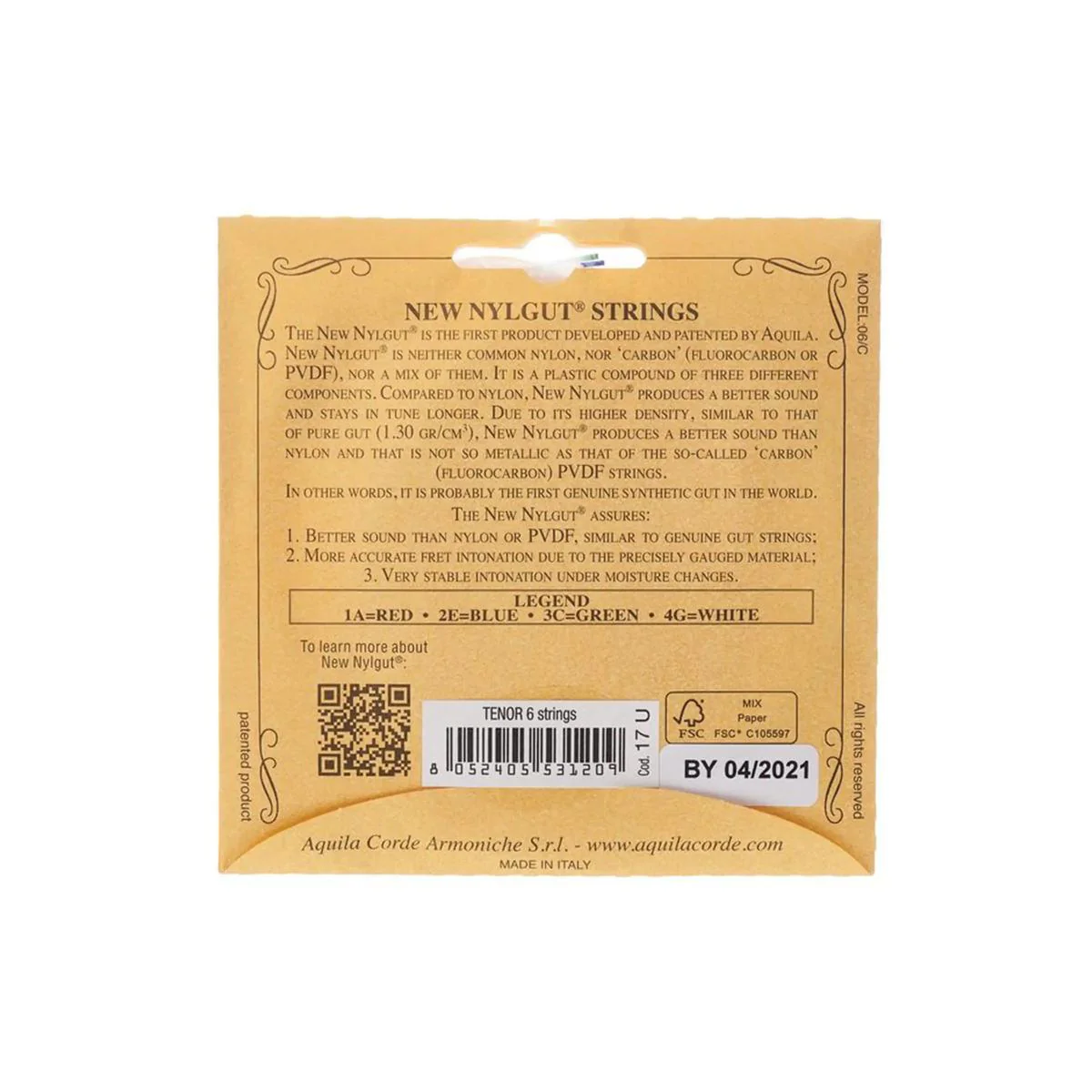 Aquila 17U New Nylgut 6-String Tenor Ukulele Strings - Image 2