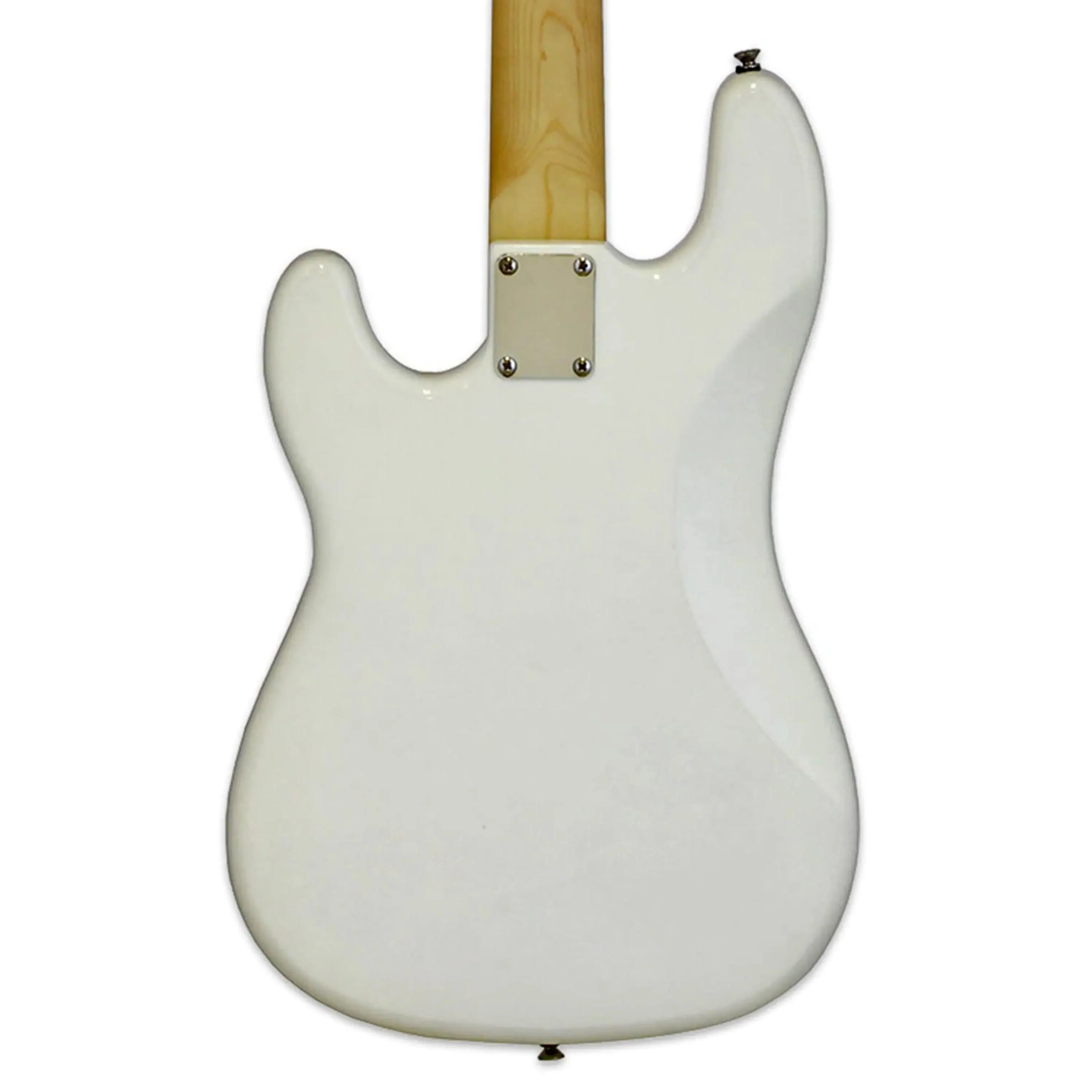 Aria STB-PB/M Pro II Electric Bass - White - Image 2