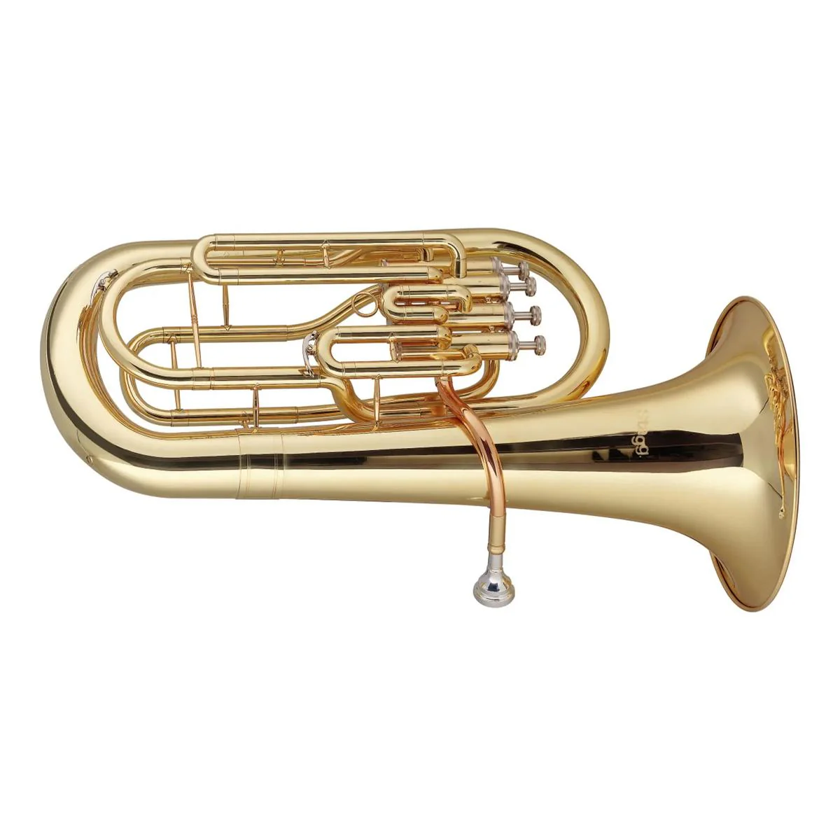 Stagg Bb Euphonium, 4 Piston Valves with ABS Case
