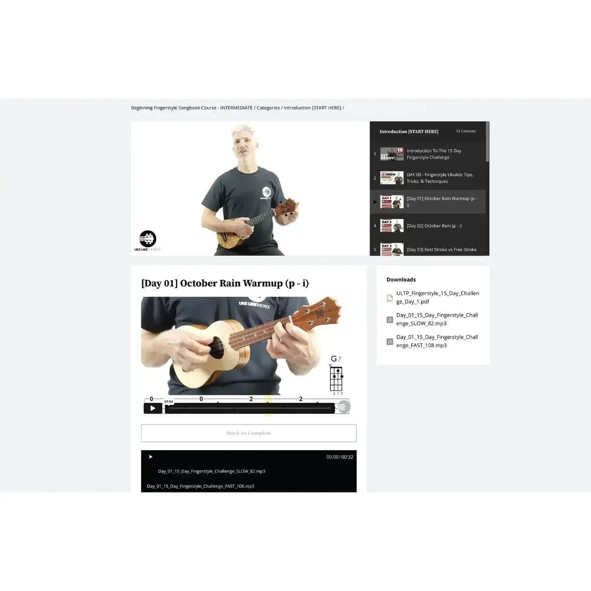 Beginning Fingerstyle Songbook Course - Uke Like The Pros - Image 4