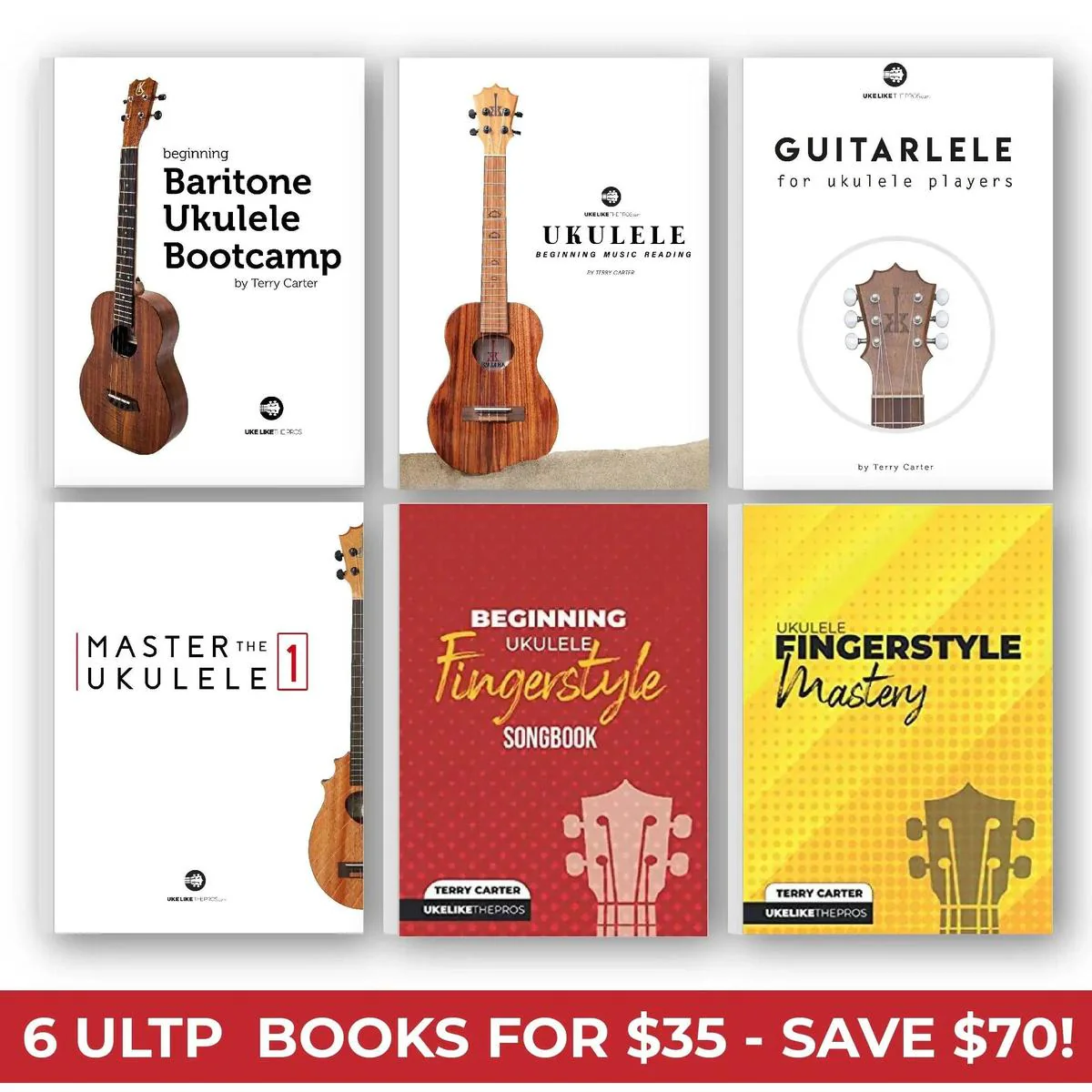 ULTP Books Special Sale - Buy All 6 Ukulele Books for $35!