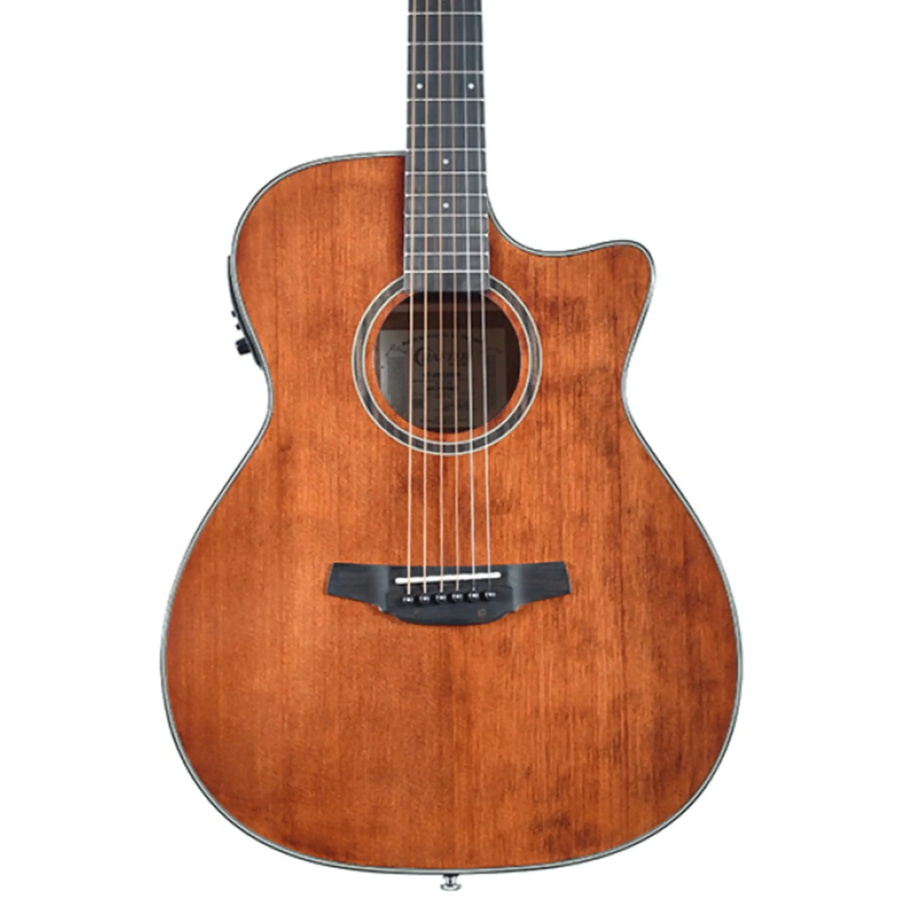 Crafter HT250-CE-BR Silver Series 250 Orchestra Cutaway Acoustic-Electric Guitar - Brown