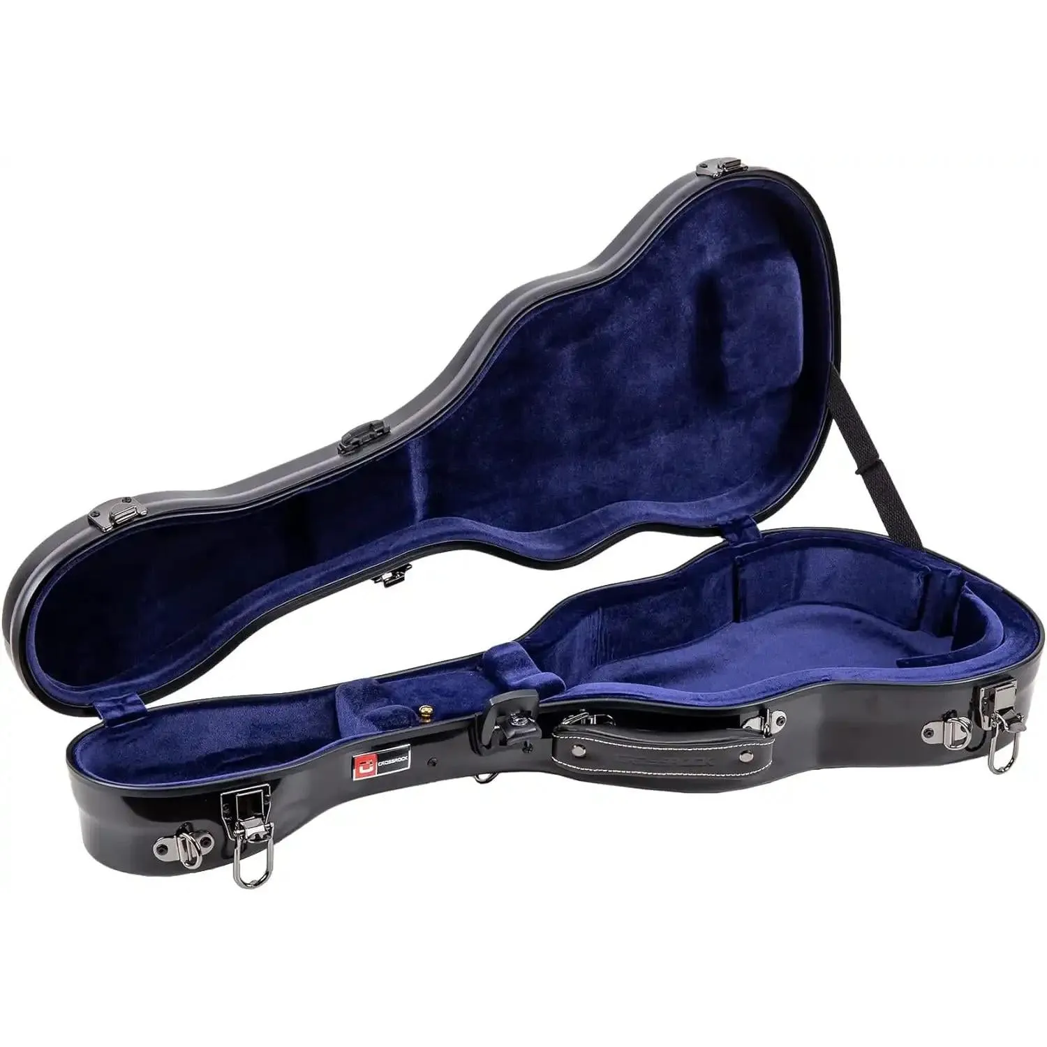 Crossrock CRF2020TUBK Fiberglass Tenor Ukulele Case - Black - Image 4