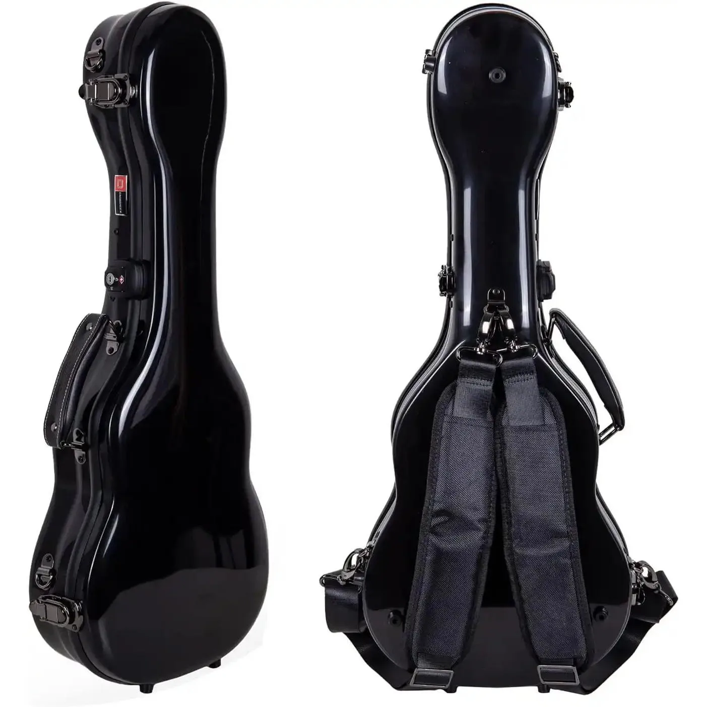 Crossrock CRF2020TUBK Fiberglass Tenor Ukulele Case - Black - Image 5