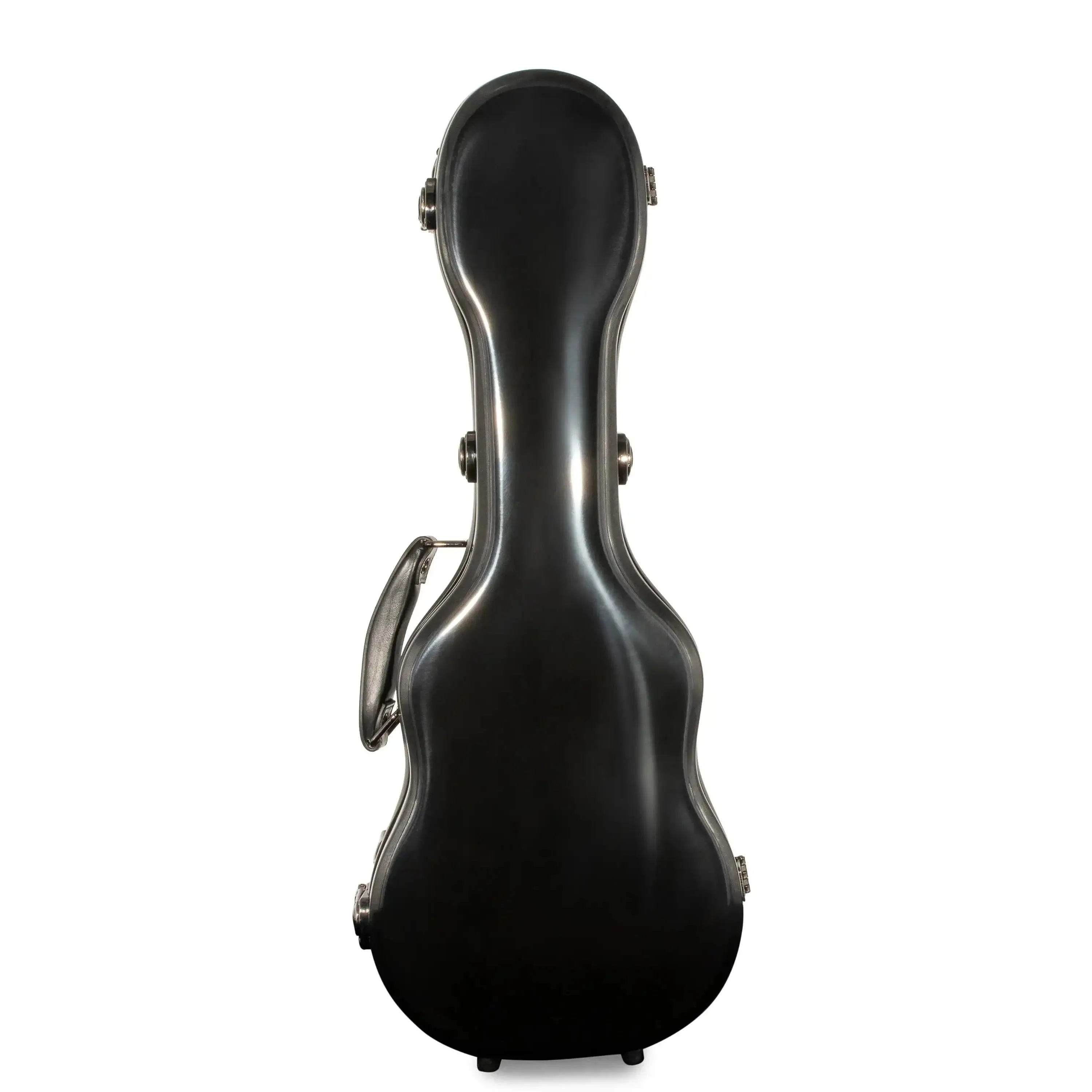 Crossrock Fiberglass BLACK Tenor Ukulele Case – Universal Case for Standard Tenor and Grand Tenor #CRF1020TUBK