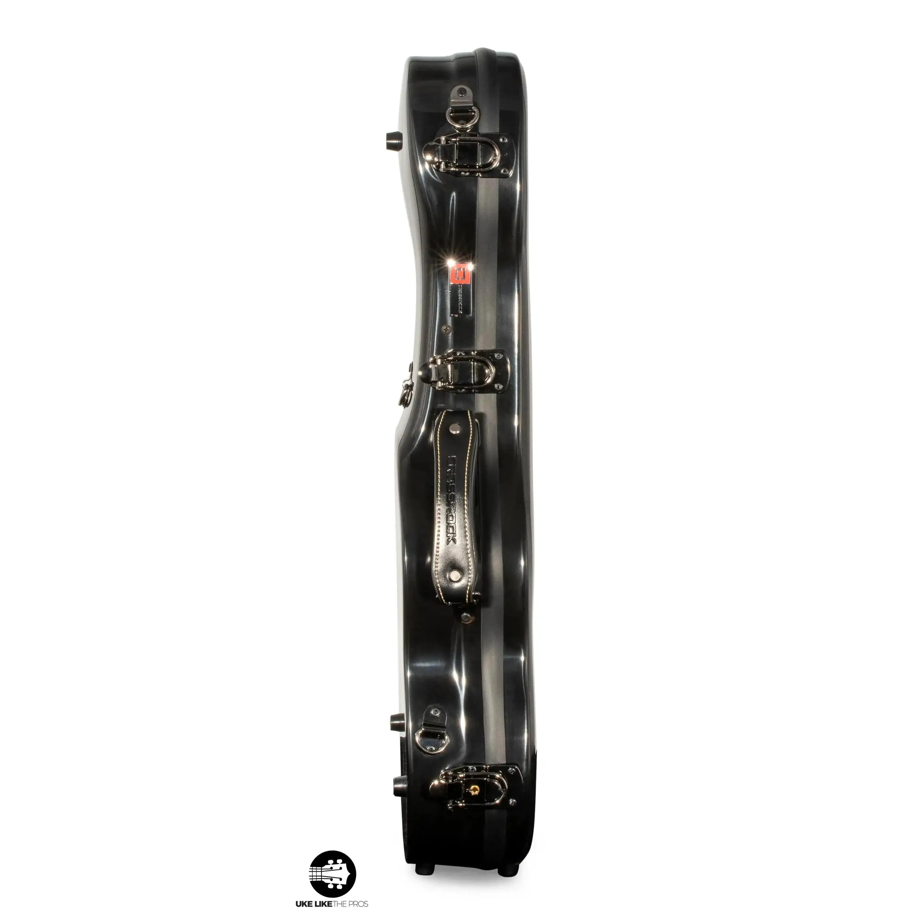 Crossrock Fiberglass BLACK Tenor Ukulele Case – Universal Case for Standard Tenor and Grand Tenor #CRF1020TUBK - Image 3