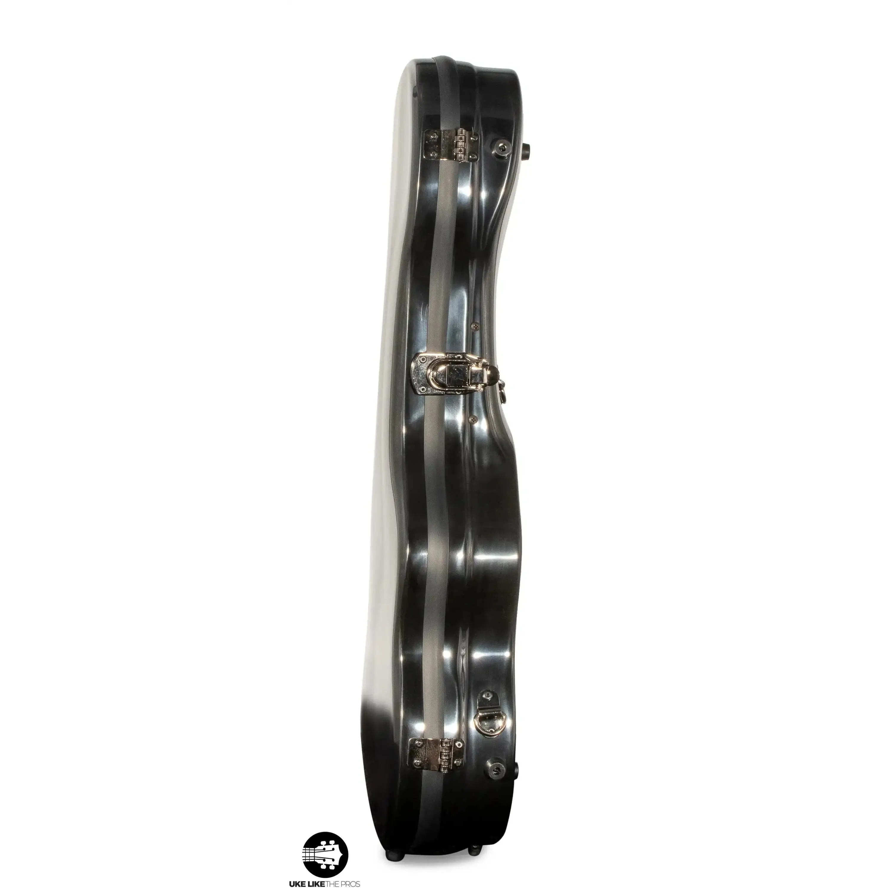 Crossrock Fiberglass BLACK Tenor Ukulele Case – Universal Case for Standard Tenor and Grand Tenor #CRF1020TUBK - Image 4