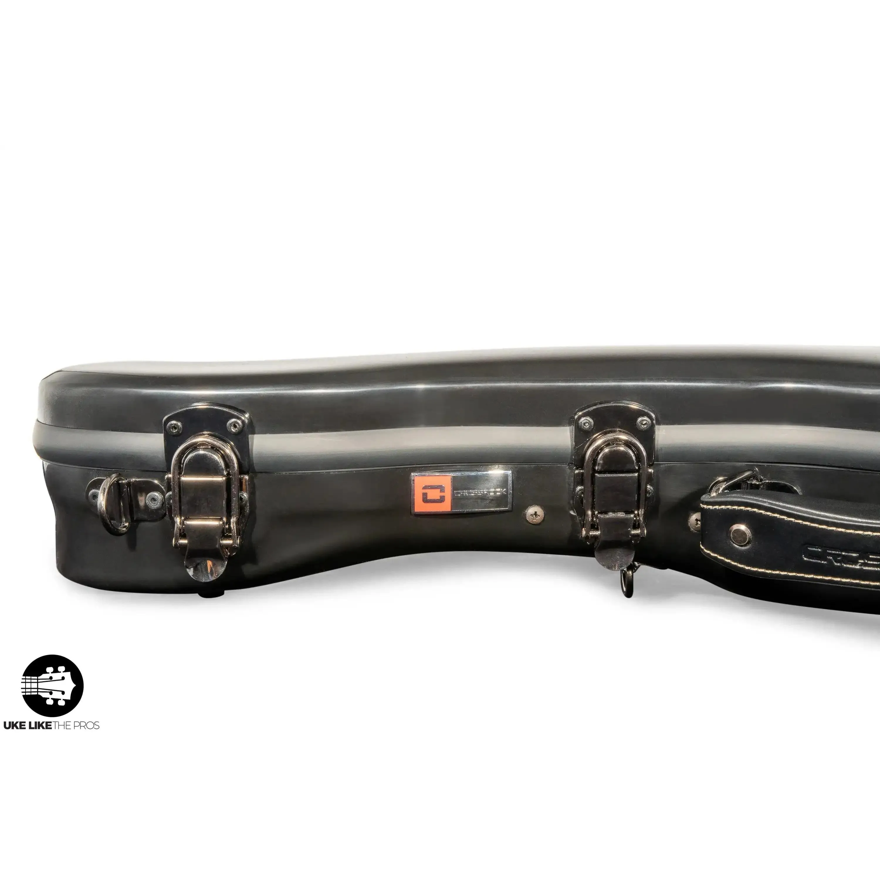 Crossrock Fiberglass BLACK Tenor Ukulele Case – Universal Case for Standard Tenor and Grand Tenor #CRF1020TUBK - Image 8