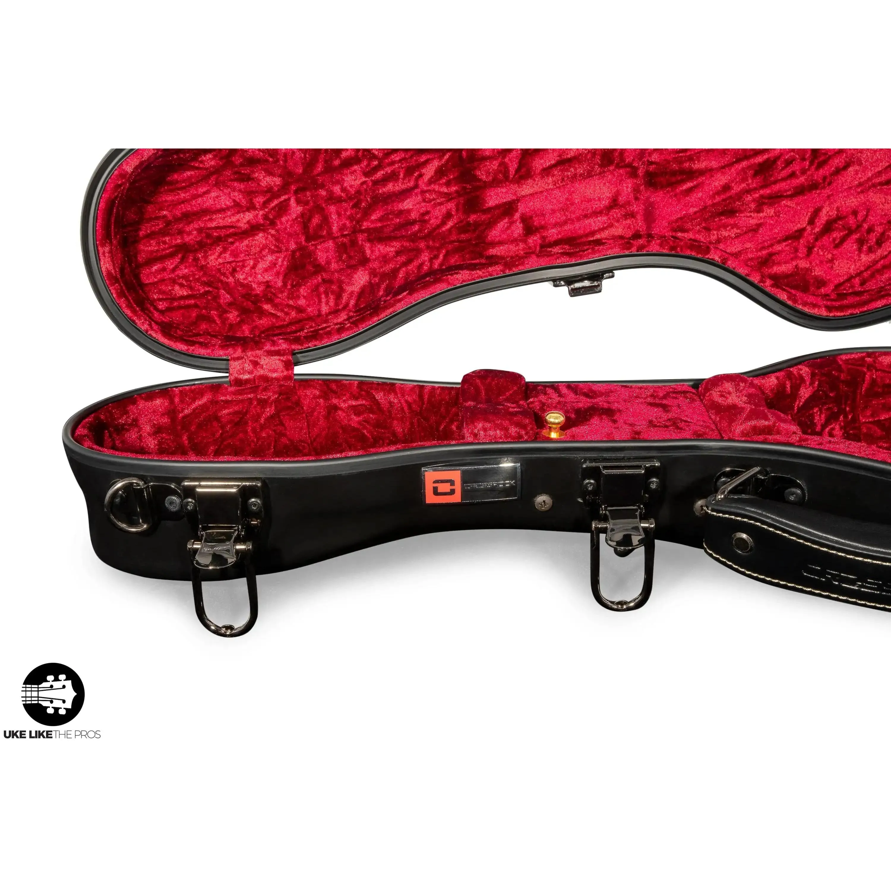 Crossrock Fiberglass BLACK Tenor Ukulele Case – Universal Case for Standard Tenor and Grand Tenor #CRF1020TUBK - Image 9