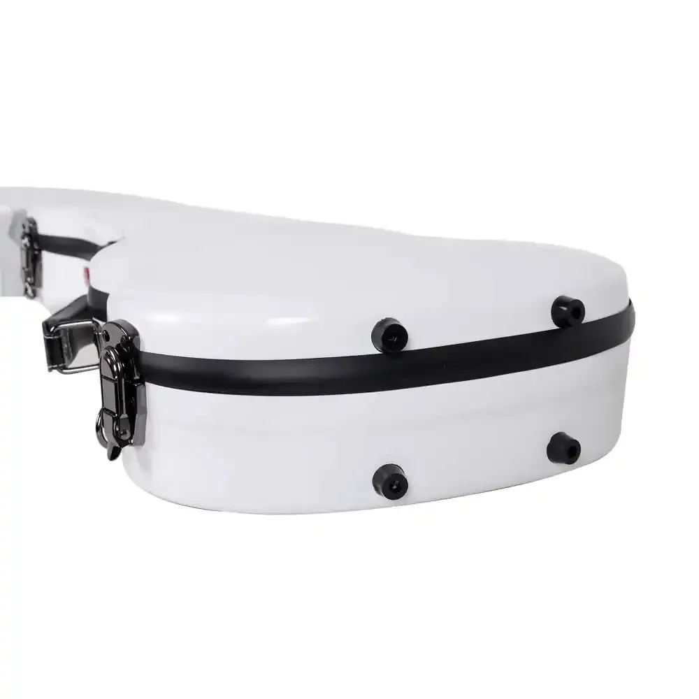 Crossrock Fiberglass WHITE Tenor Ukulele Case #CRF2020TUWT - Image 3