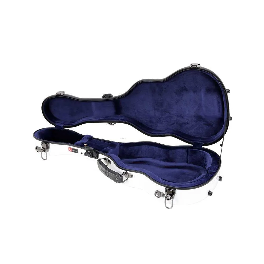 Crossrock Fiberglass WHITE Tenor Ukulele Case #CRF2020TUWT - Image 5