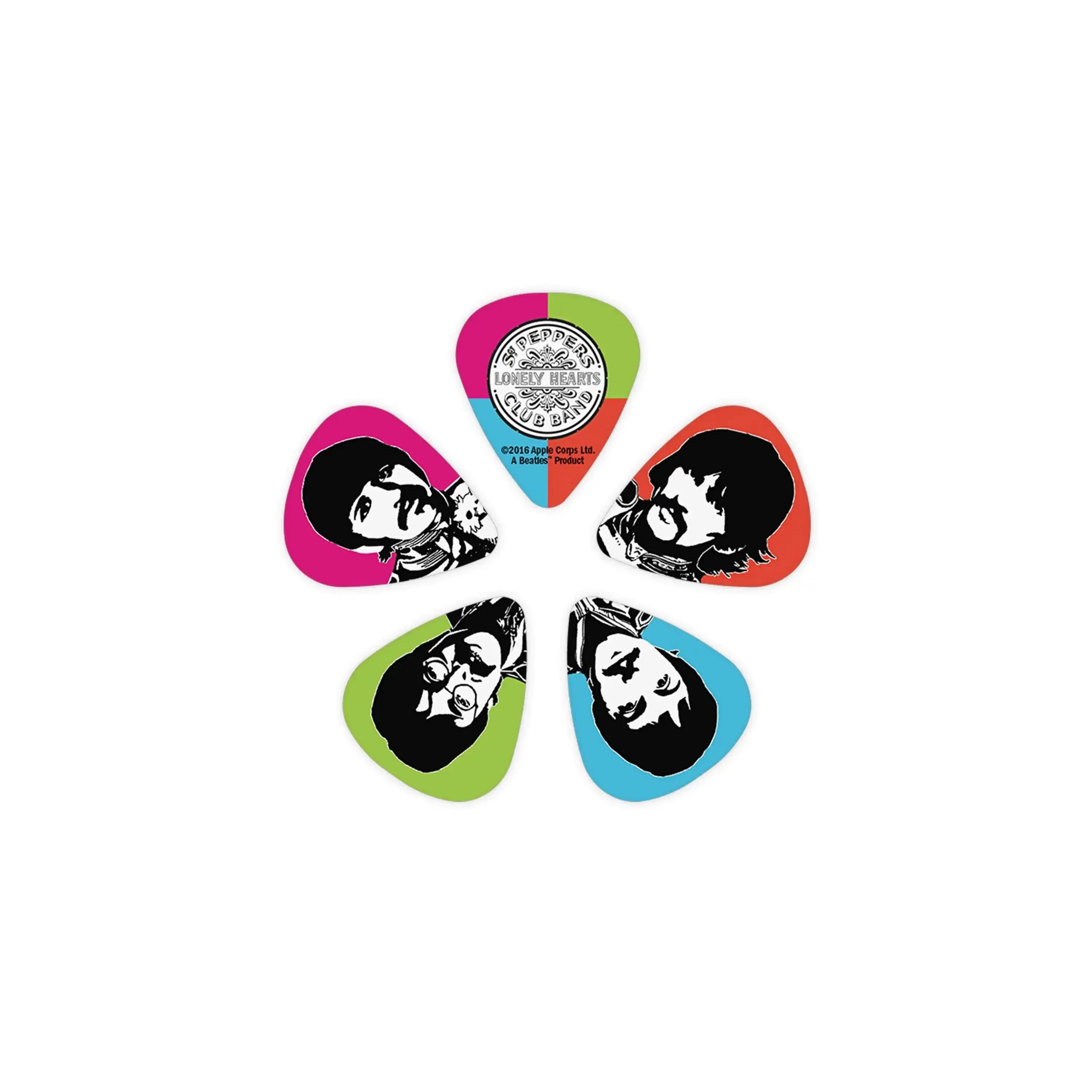 D'Addario Beatles Sgt. Pepper's Lonely Hearts Club Band 50th Anniversary .50mm Guitar Picks - 10 Pack - Image 2