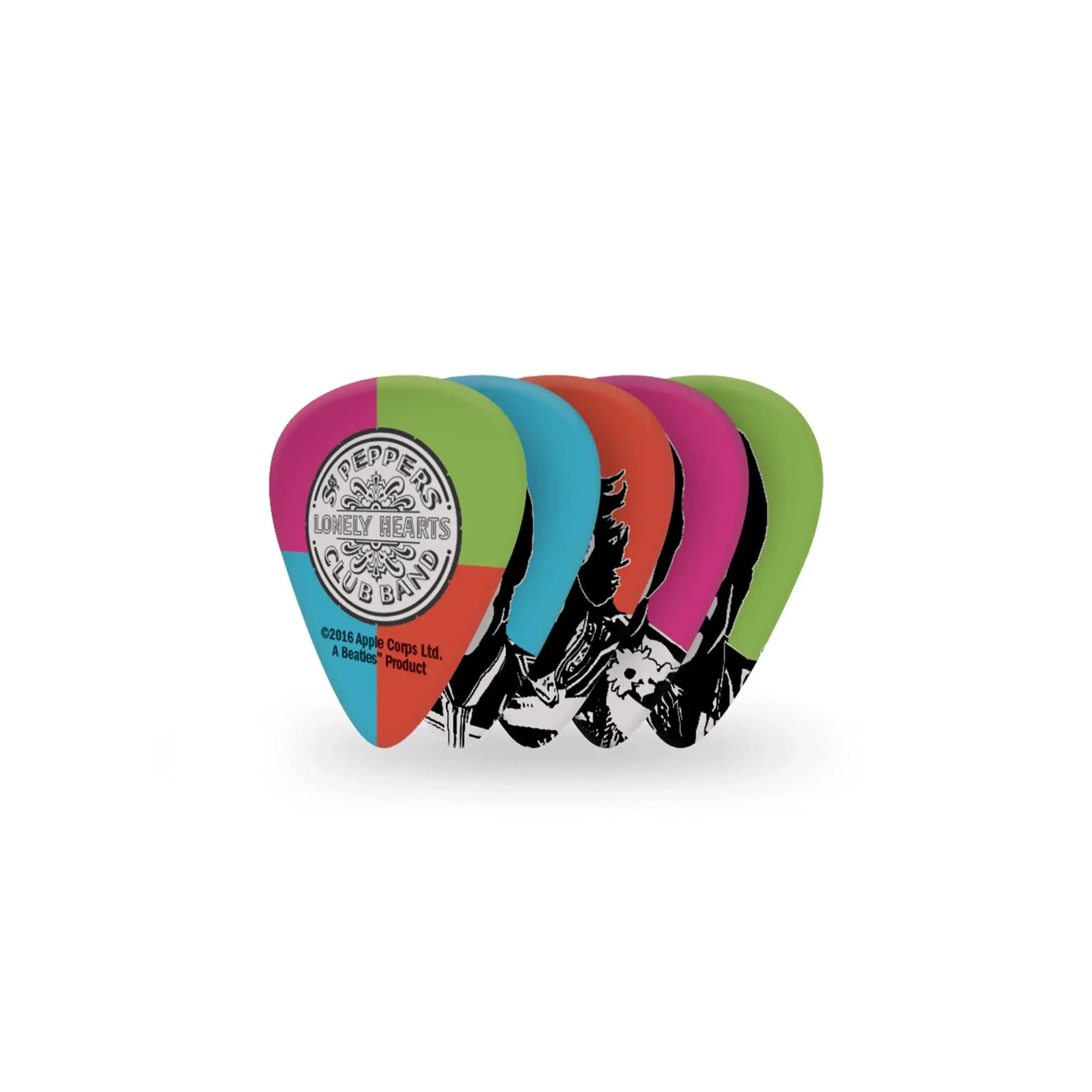 D'Addario Beatles Sgt. Pepper's Lonely Hearts Club Band 50th Anniversary Picks Light .50mm - 10 Pack - Image 3
