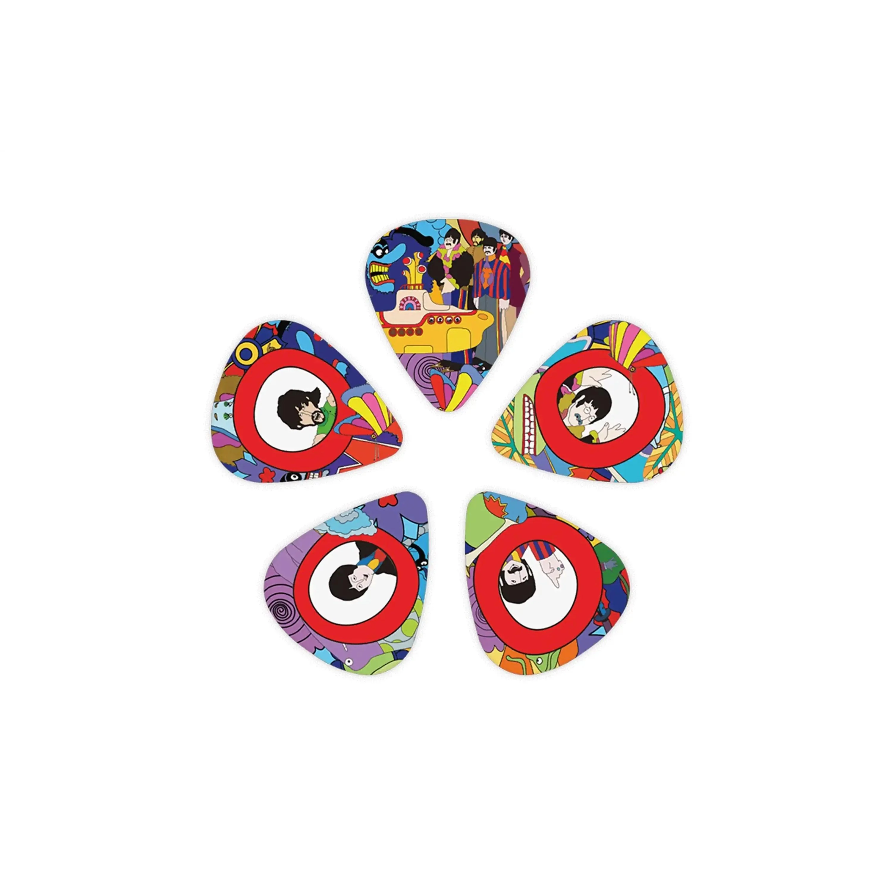 D'Addario Beatles Yellow Submarine .70mm Guitar Picks - 10 Pack - Image 2