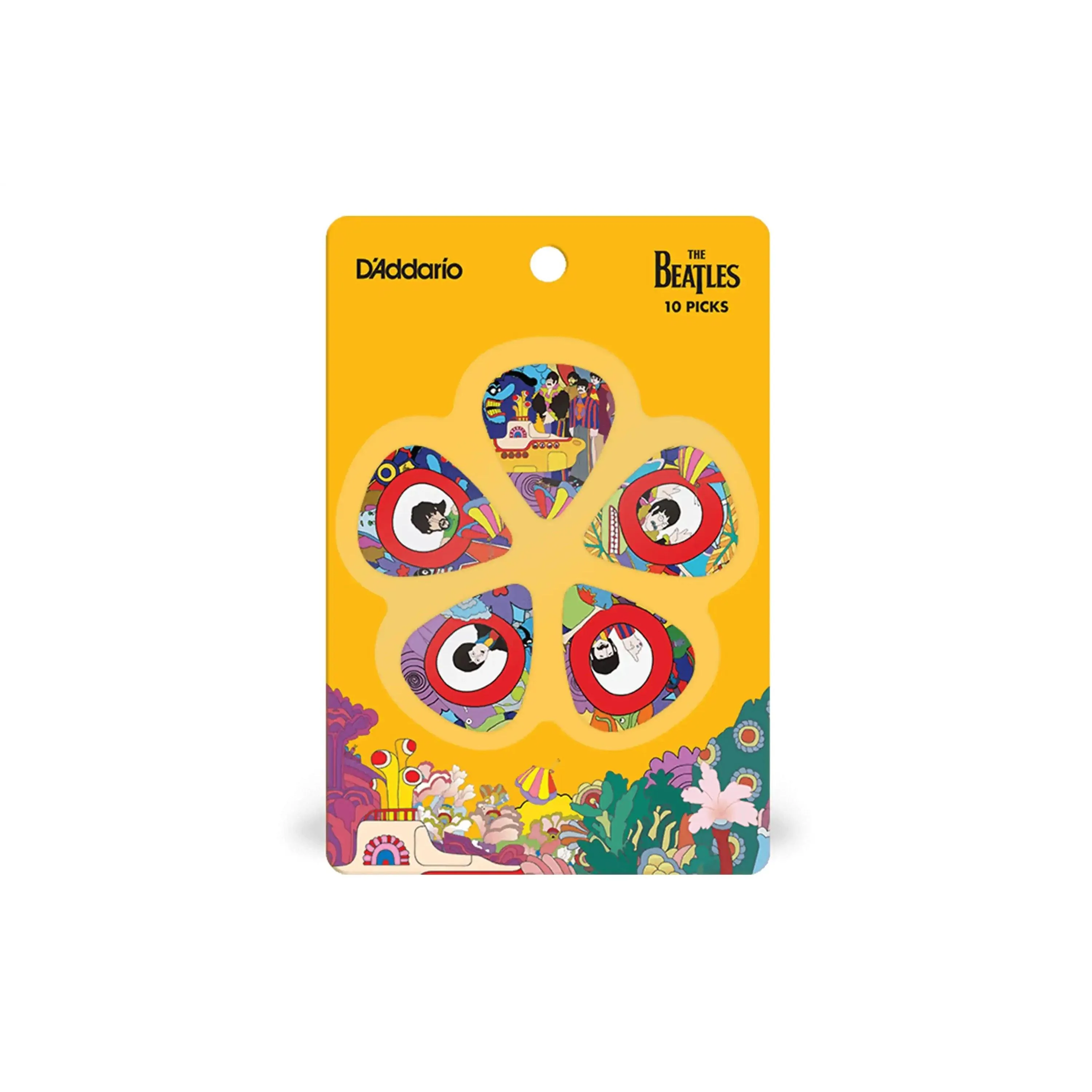 D'Addario Beatles Yellow Submarine Picks Heavy .85mm - 10 Pack