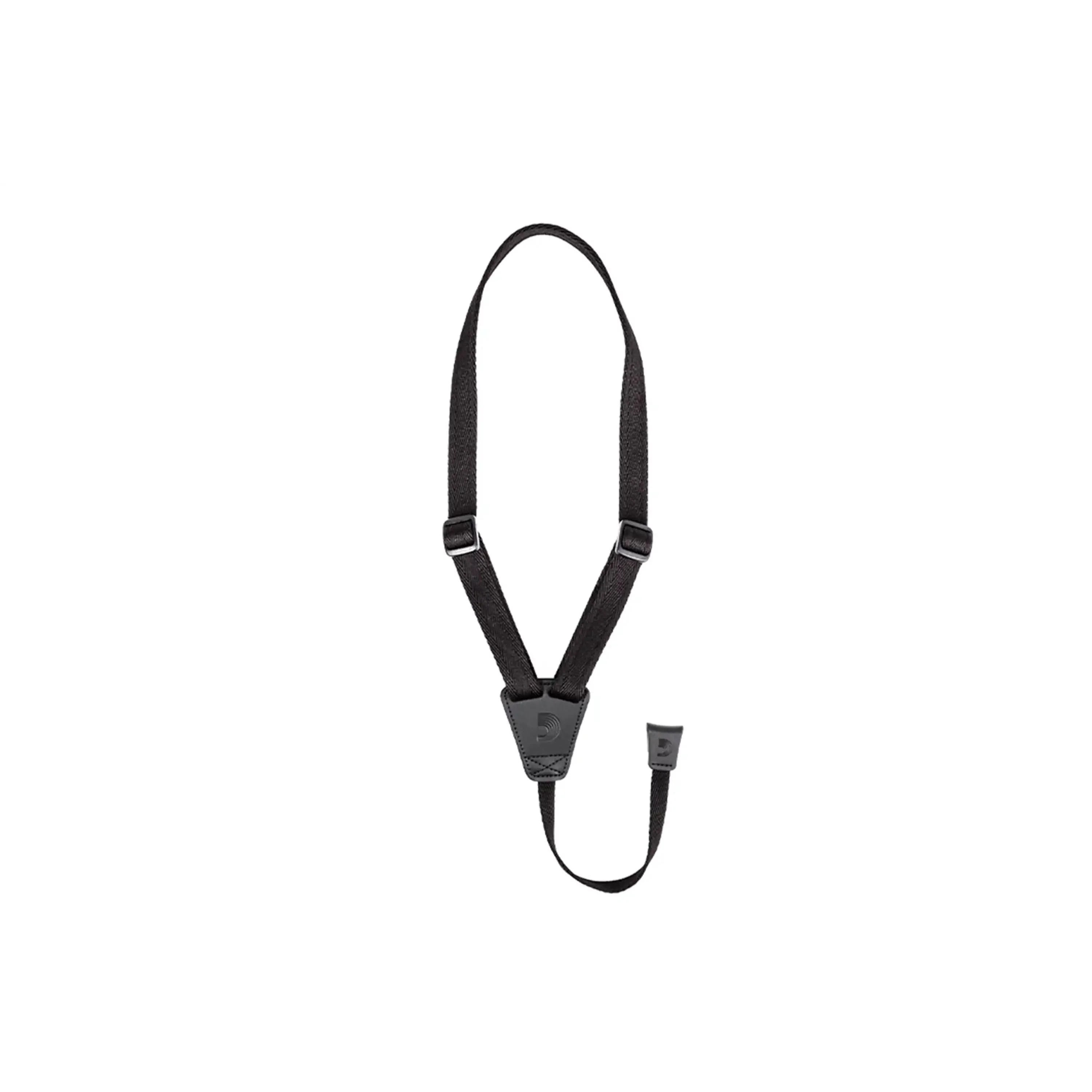 D'Addario Eco-Comfort Ukulele Strap Black (No Drilling Required)