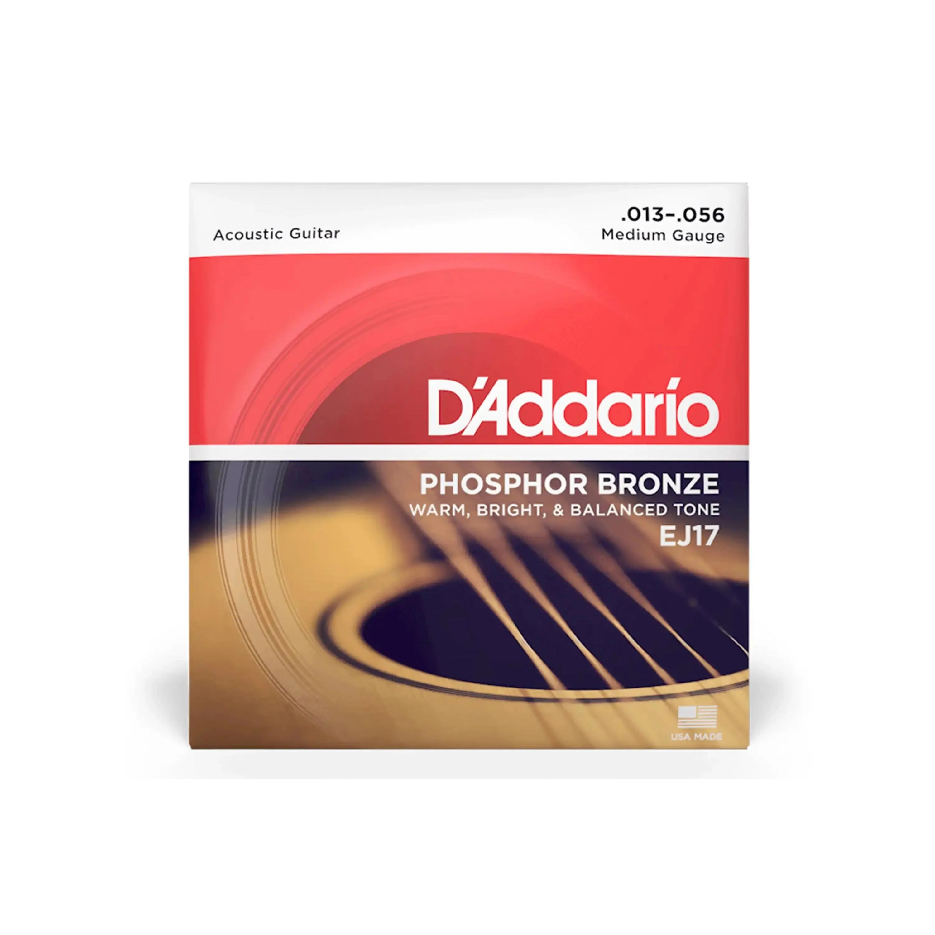 D'Addario EJ17 Phosphor Bronze Acoustic Guitar Strings .13-.56