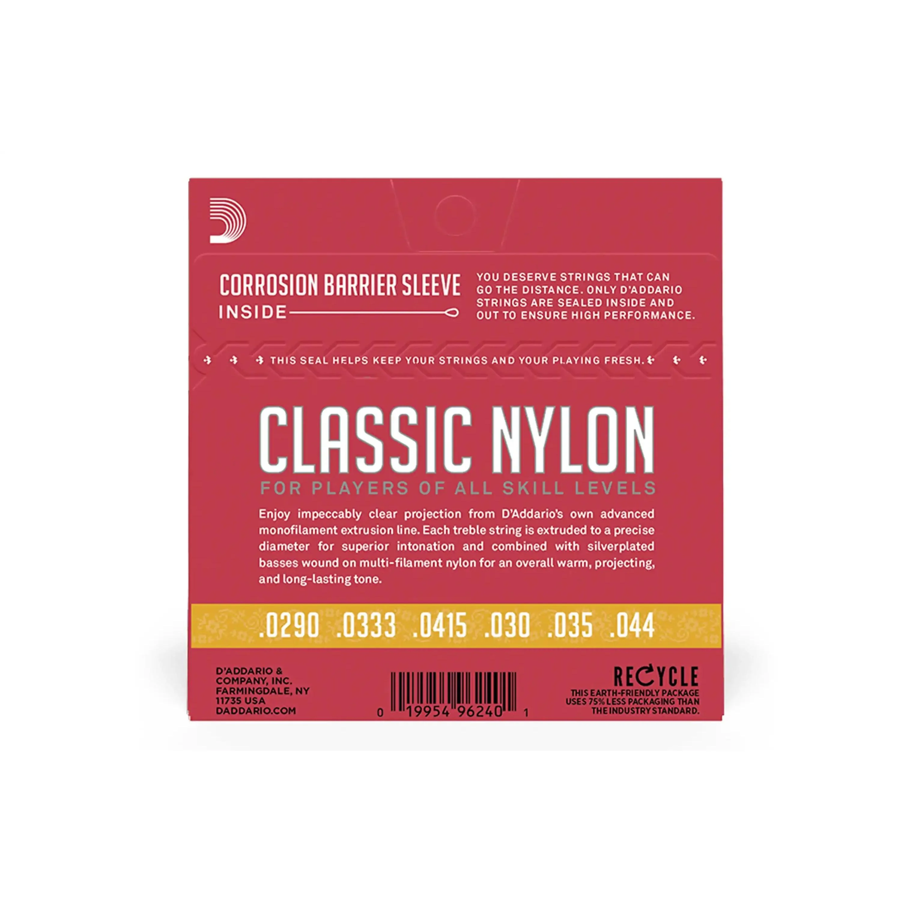 D'Addario EJ27N 3/4 Clear Nylon Classical Guitar Strings - .029"- .044" Normal Tension - Image 2