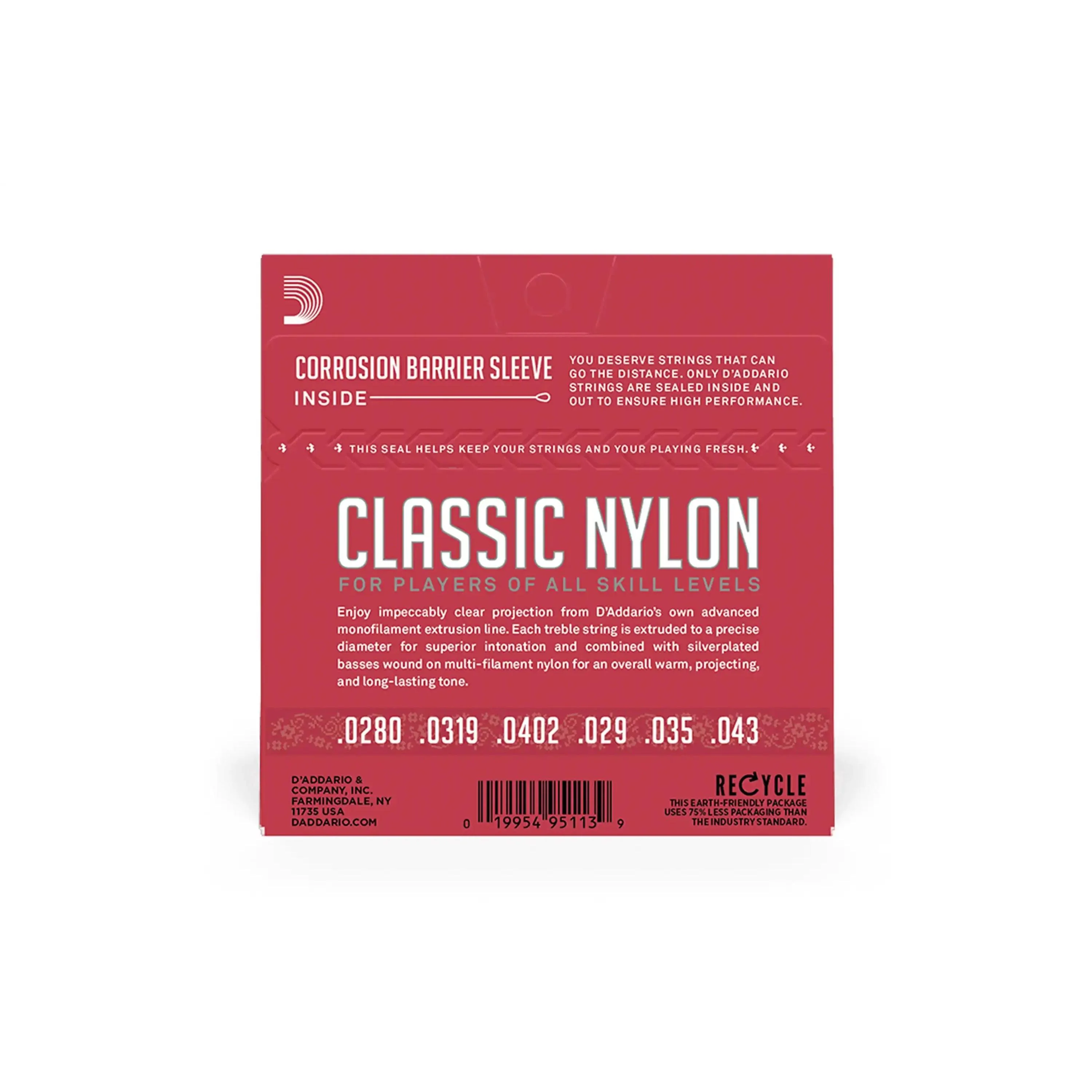 D'Addario EJ27N Clear Nylon Classical Guitar Strings - .028"-.043" Normal Tension - Image 2