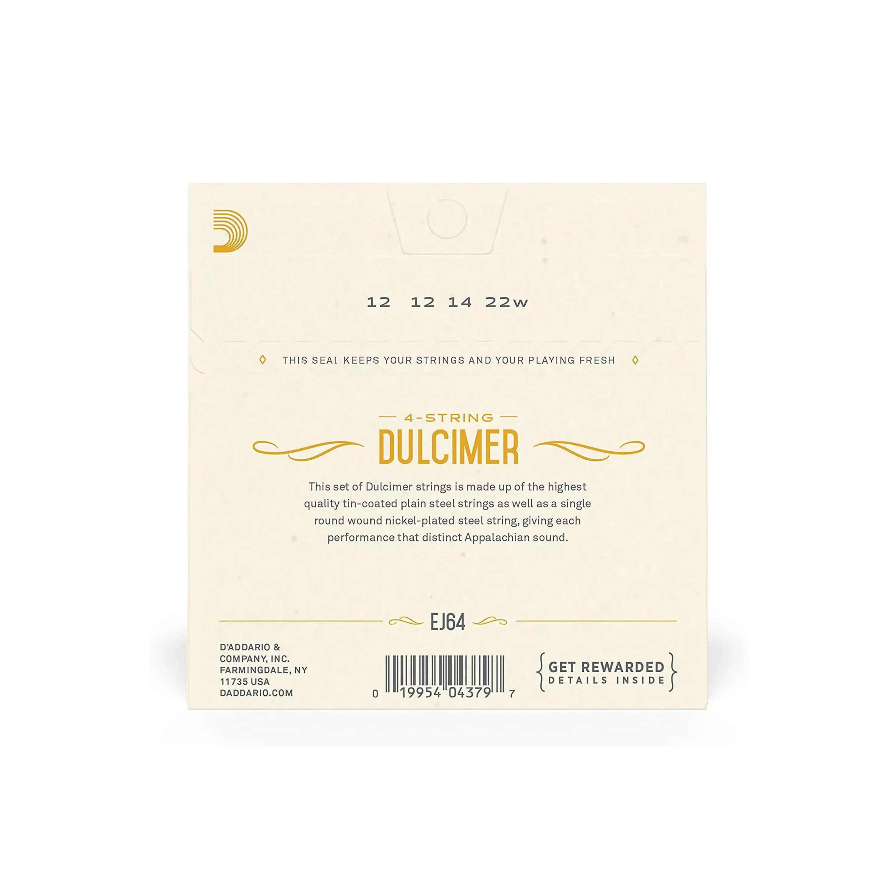 D'Addario EJ64 Nickel 4-String Dulcimer Strings - Image 2