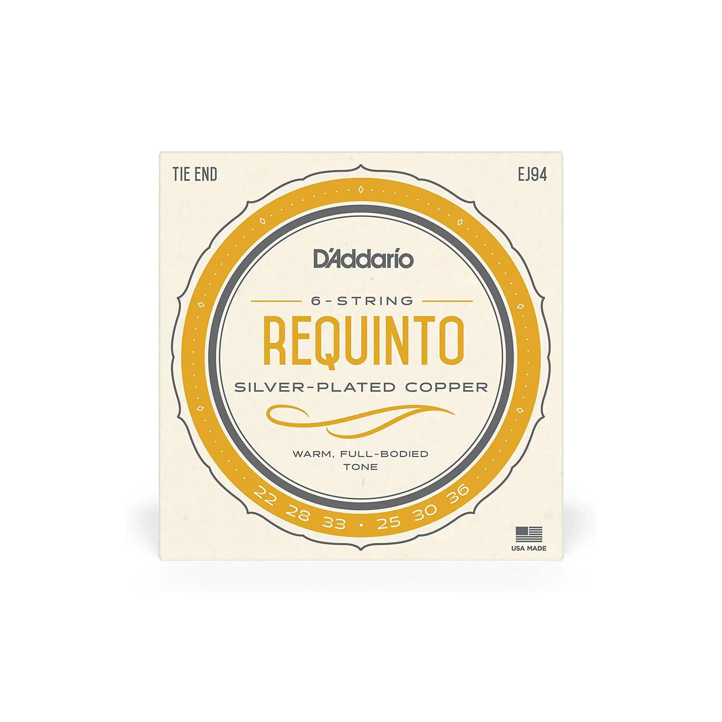 D'Addario EJ94 Silver Plated Copper 6-String Requinto Strings - .022-.036