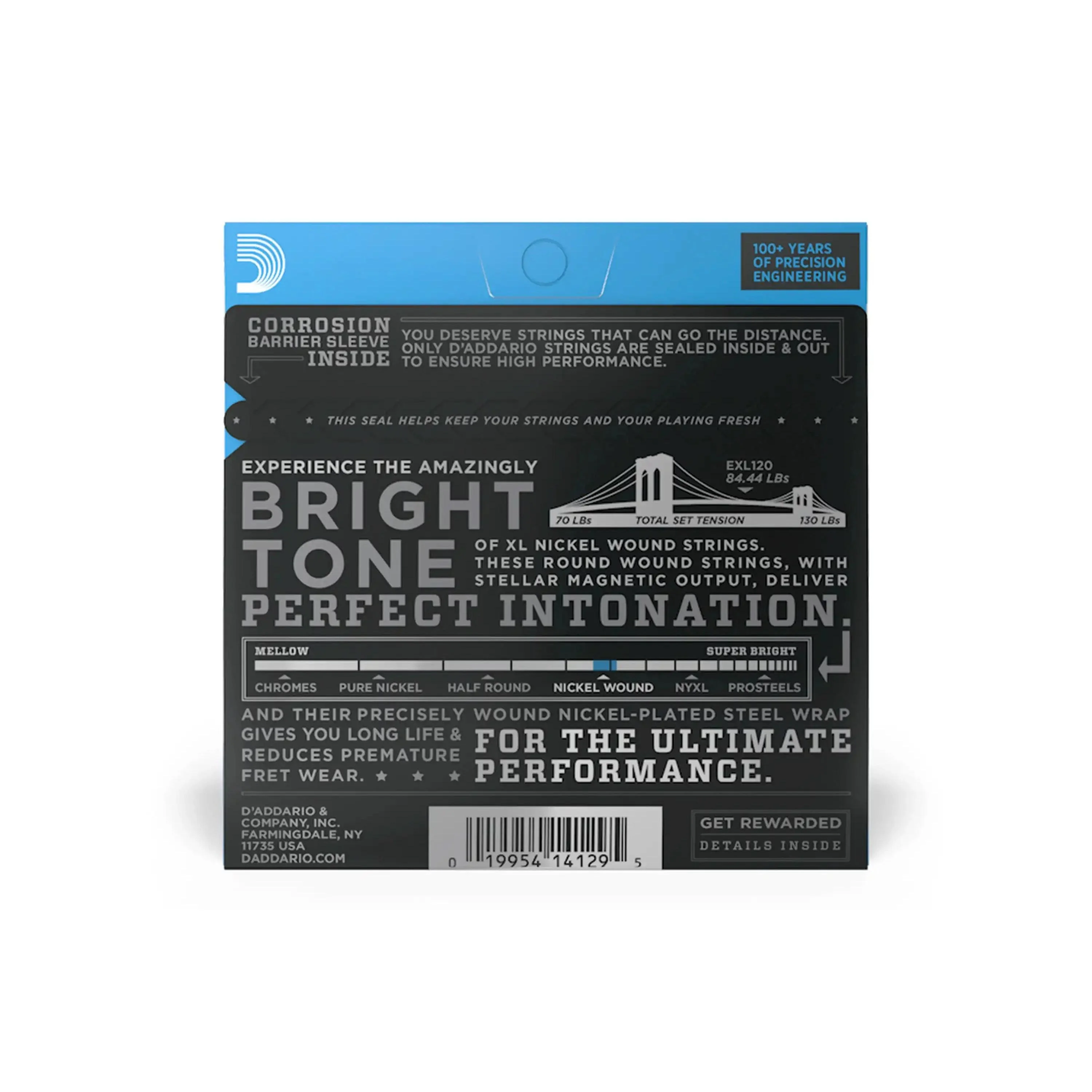 D'Addario EXL120 Nickel Wound Electric Guitar Strings, Super Light - .009-.042 - Image 2
