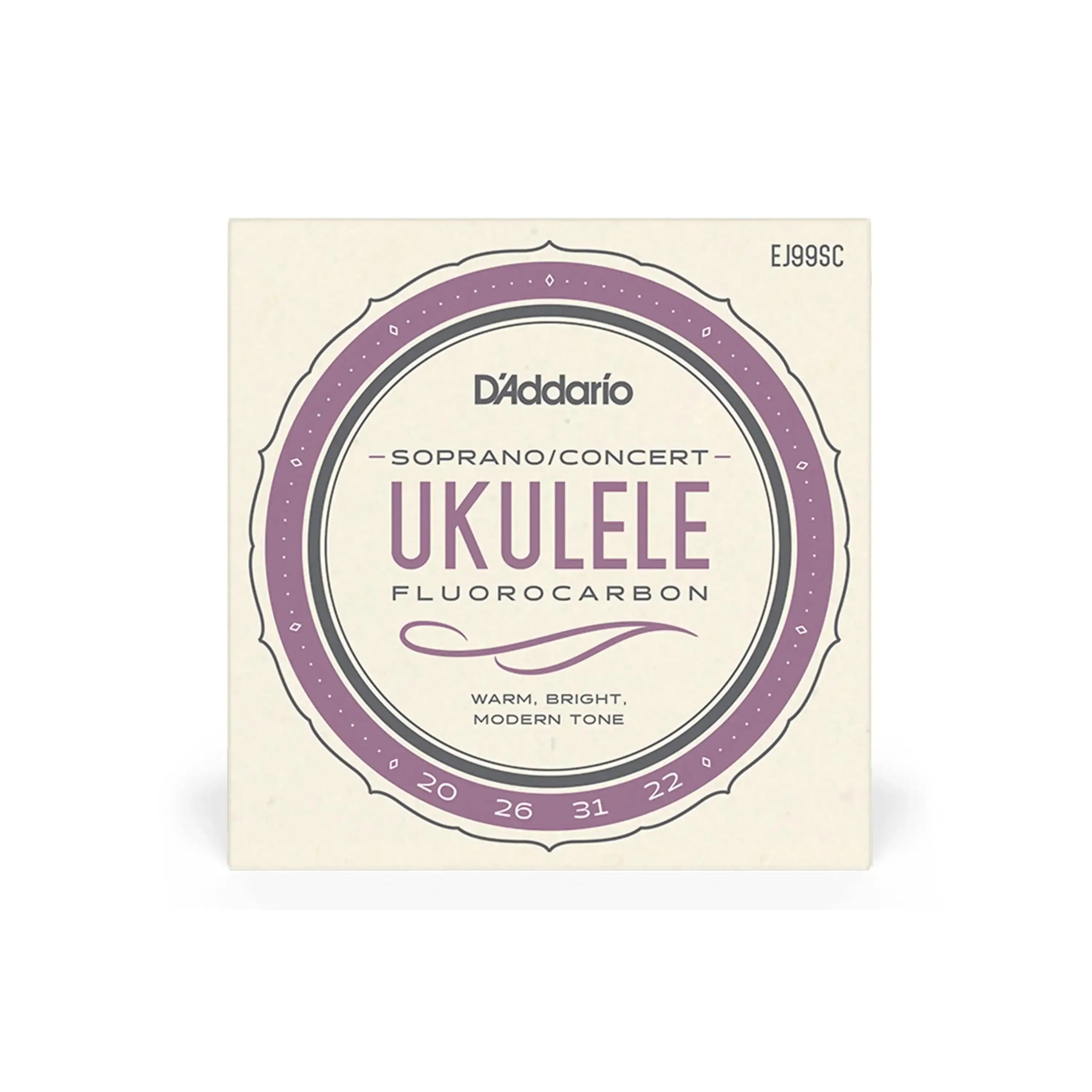 D'Addario EJ99SC Pro-Arté Carbon Ukulele Strings, Soprano / Concert High G