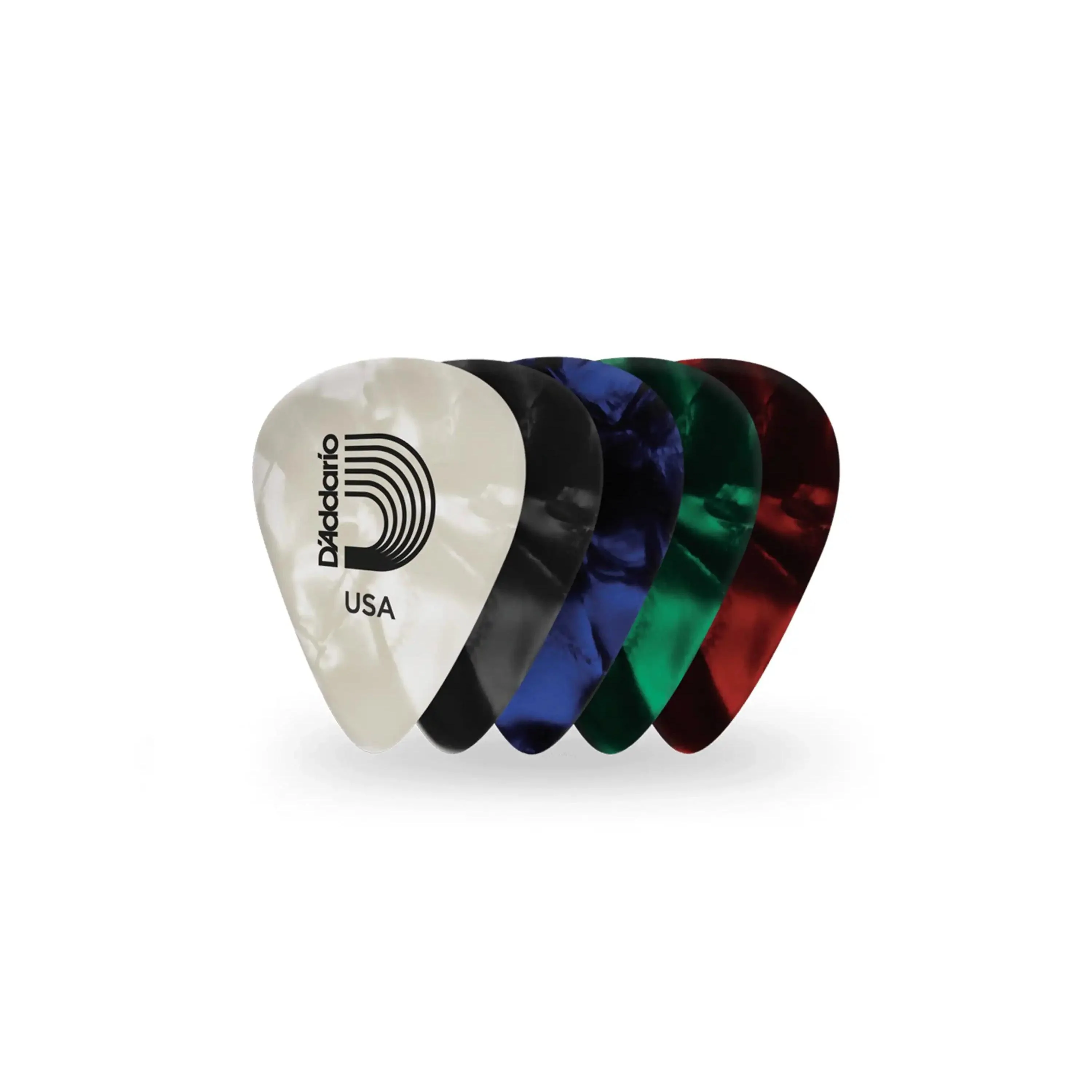 D'Addario Heavy Pearl Celluloid Assorted 1.0mm Guitar Picks - 10 Pack - Image 2