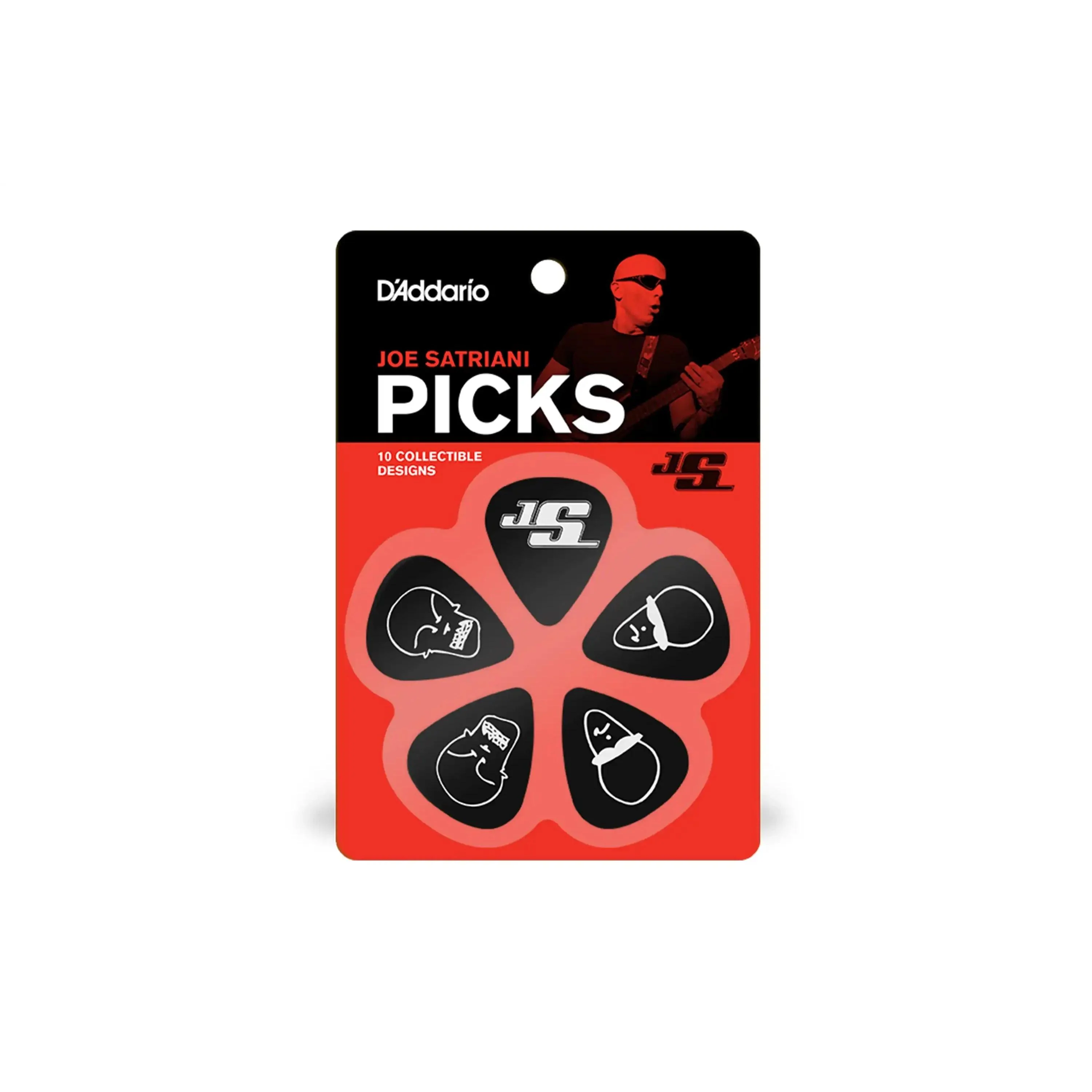 D'Addario Joe Satriani Black Signature Guitar Picks Heavy 1.0mm - 10 Pack