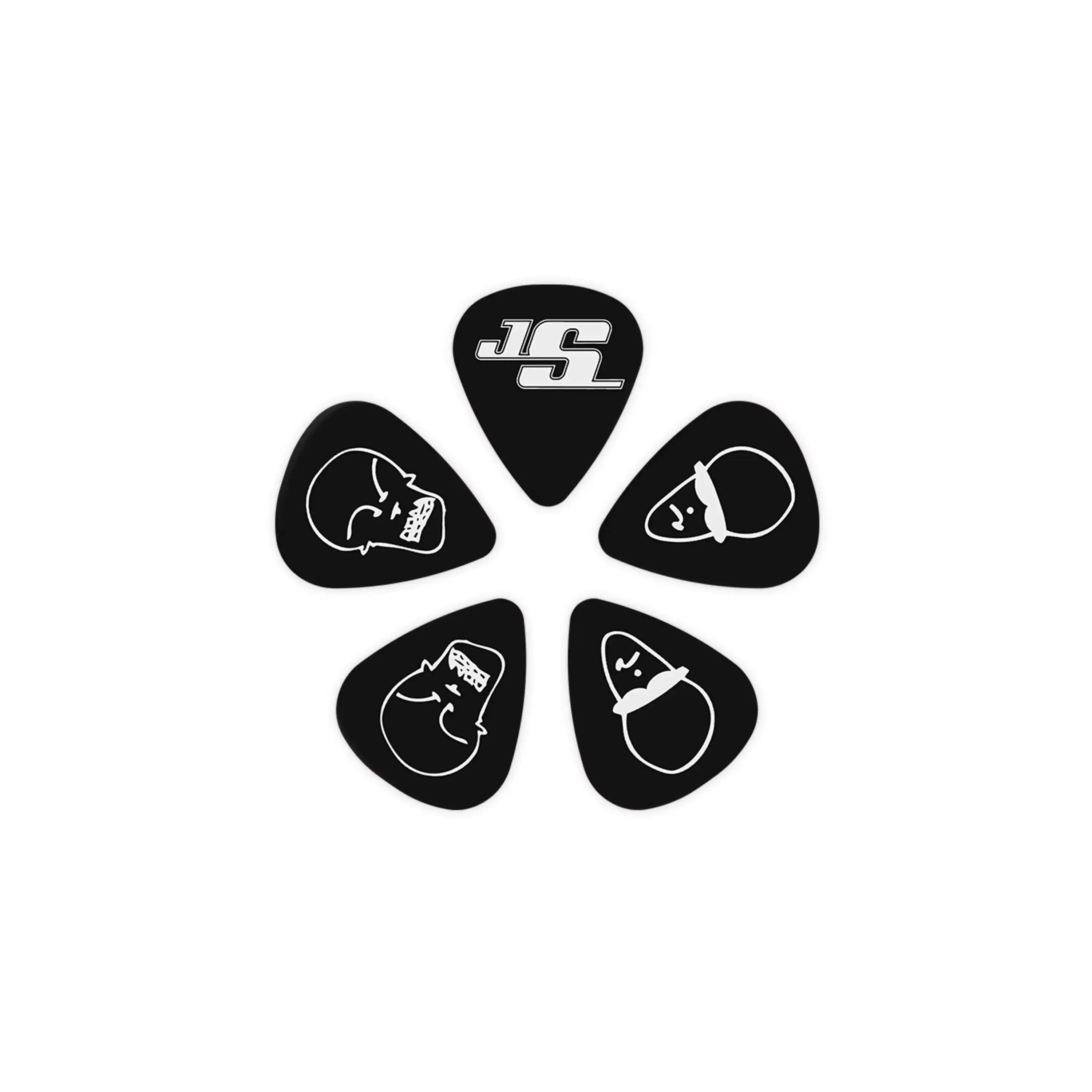 D'Addario Joe Satriani Black Signature Guitar Picks Light .50mm - 10 Pack - Image 2