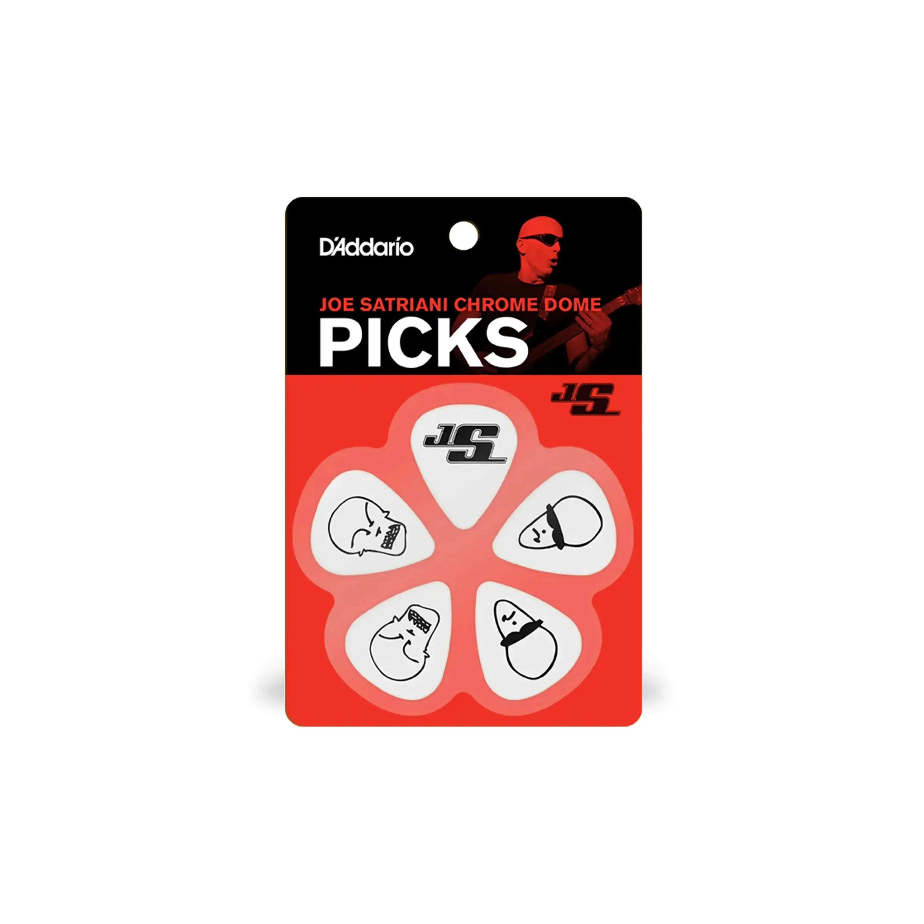 D'Addario Joe Satriani White Signature Guitar Picks Heavy 1.0mm - 10 Pack
