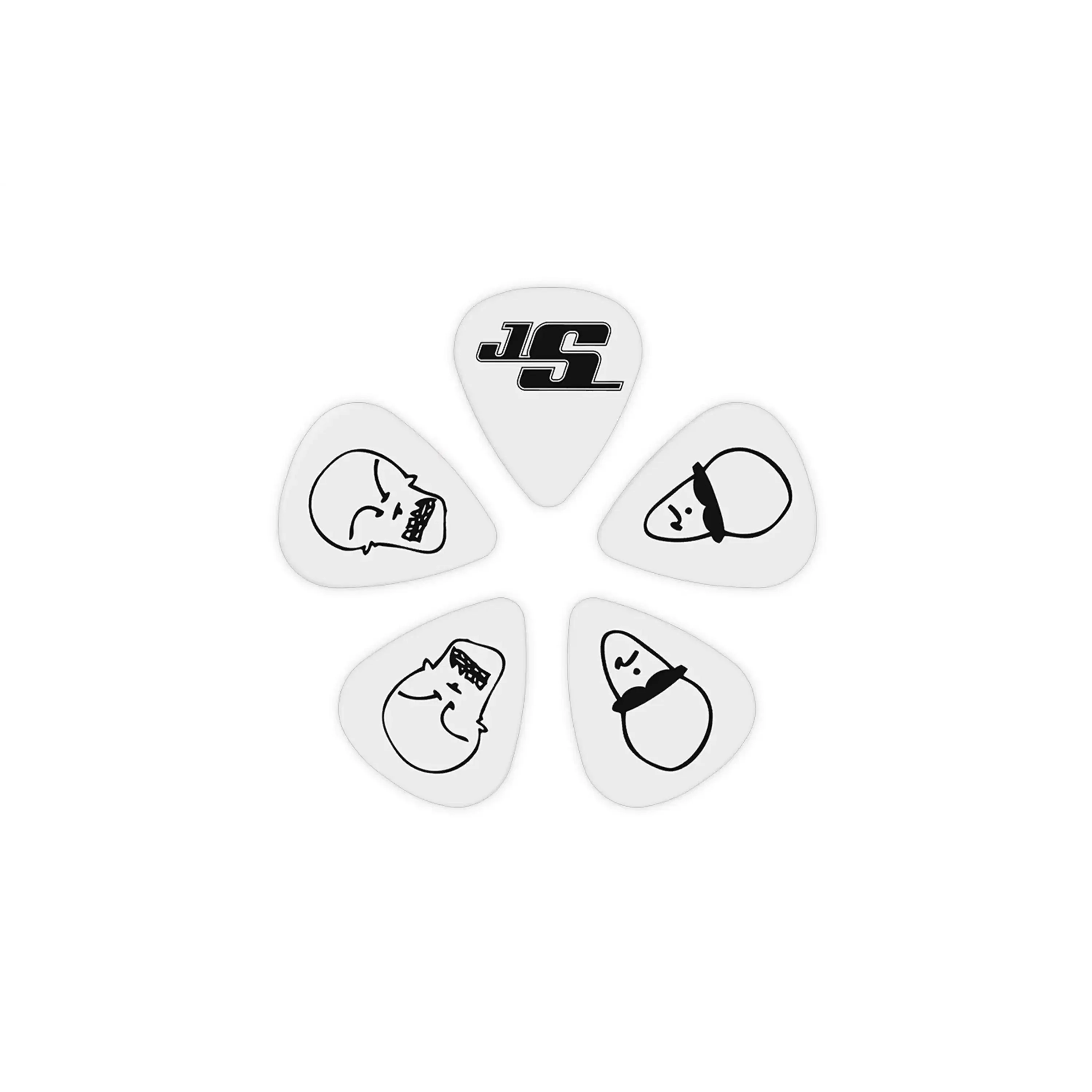 D'Addario Joe Satriani White Signature Guitar Picks Medium .70mm - 10 Pack - Image 2