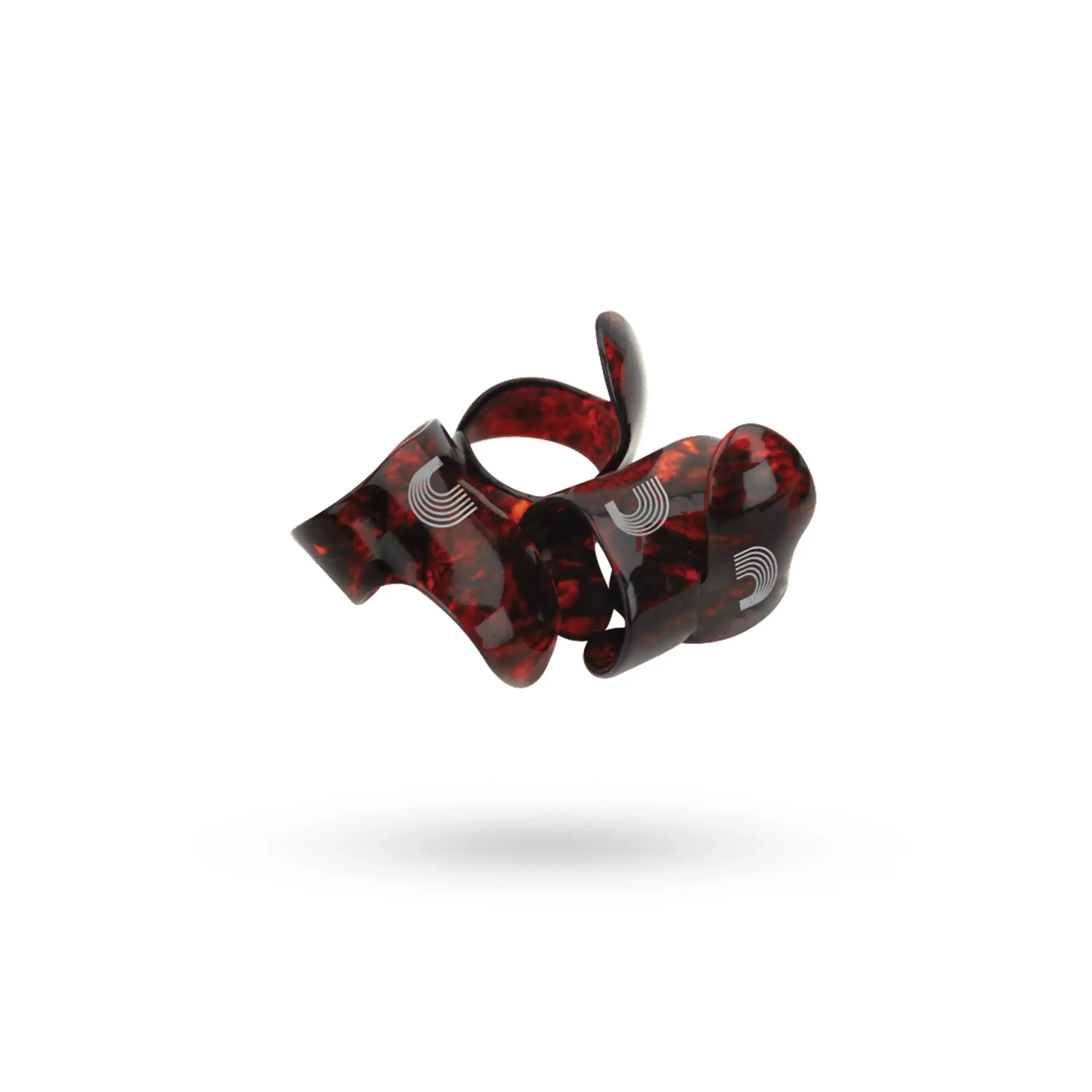 D'Addario Large Tortoise Shell Celluloid Finger Picks - 5 Pack