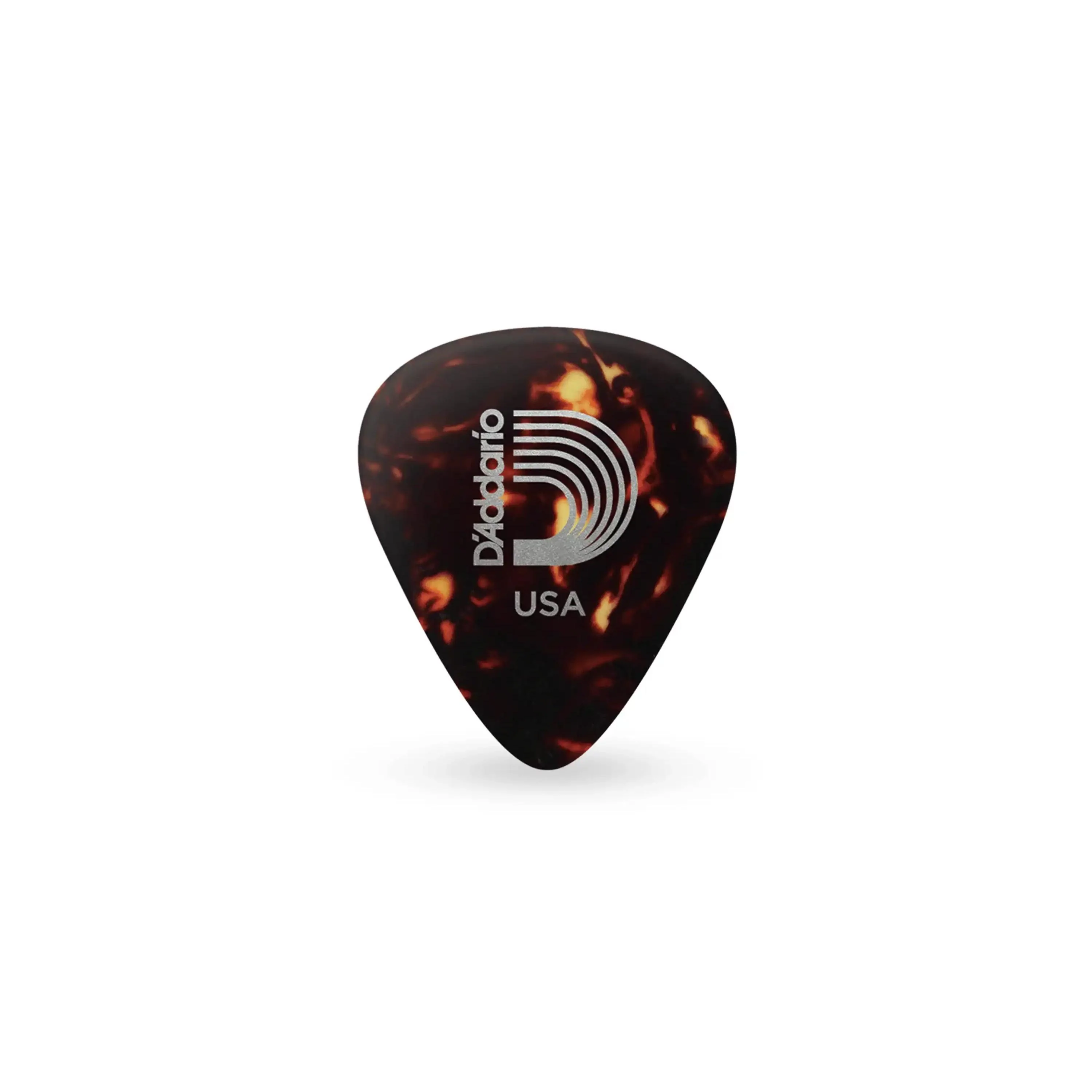 D'Addario Light Shell-Color Celluloid .50mm Guitar Picks - 10 Pack