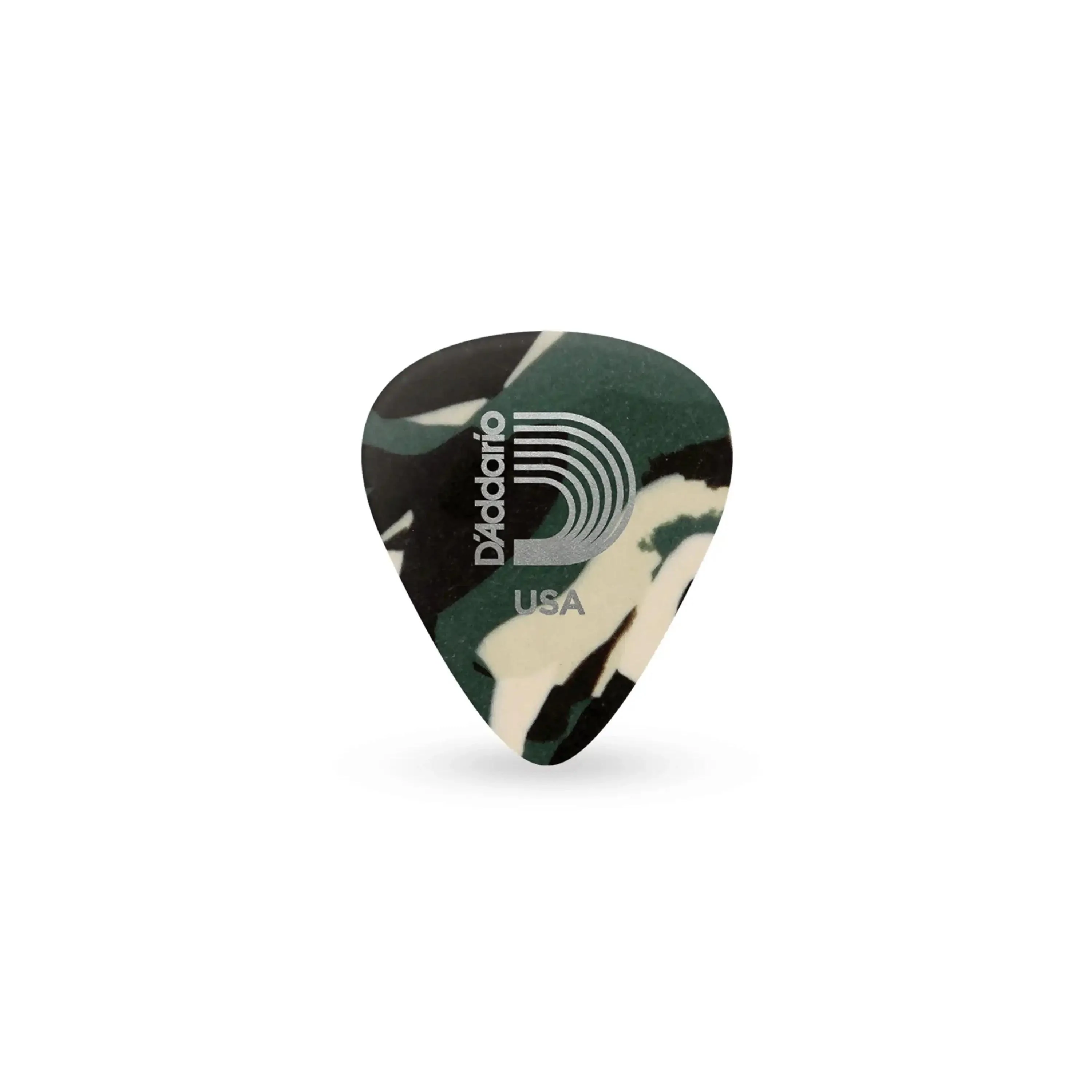 D'Addario Medium Camouflage Celluloid .70mm Guitar Picks - 10 Pack