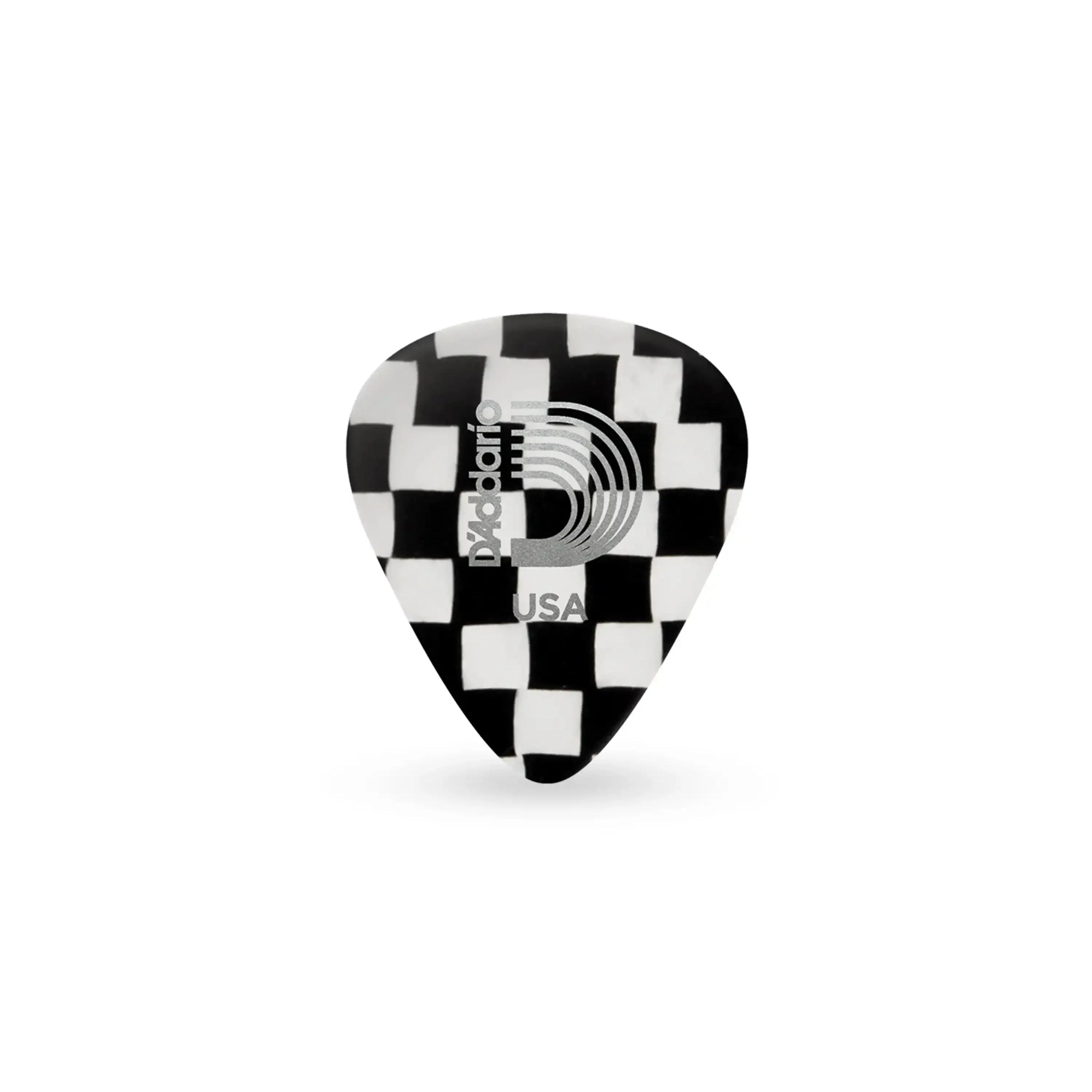 D'Addario Medium Checkerboard Celluloid .70mm Guitar Picks - 10 Pack