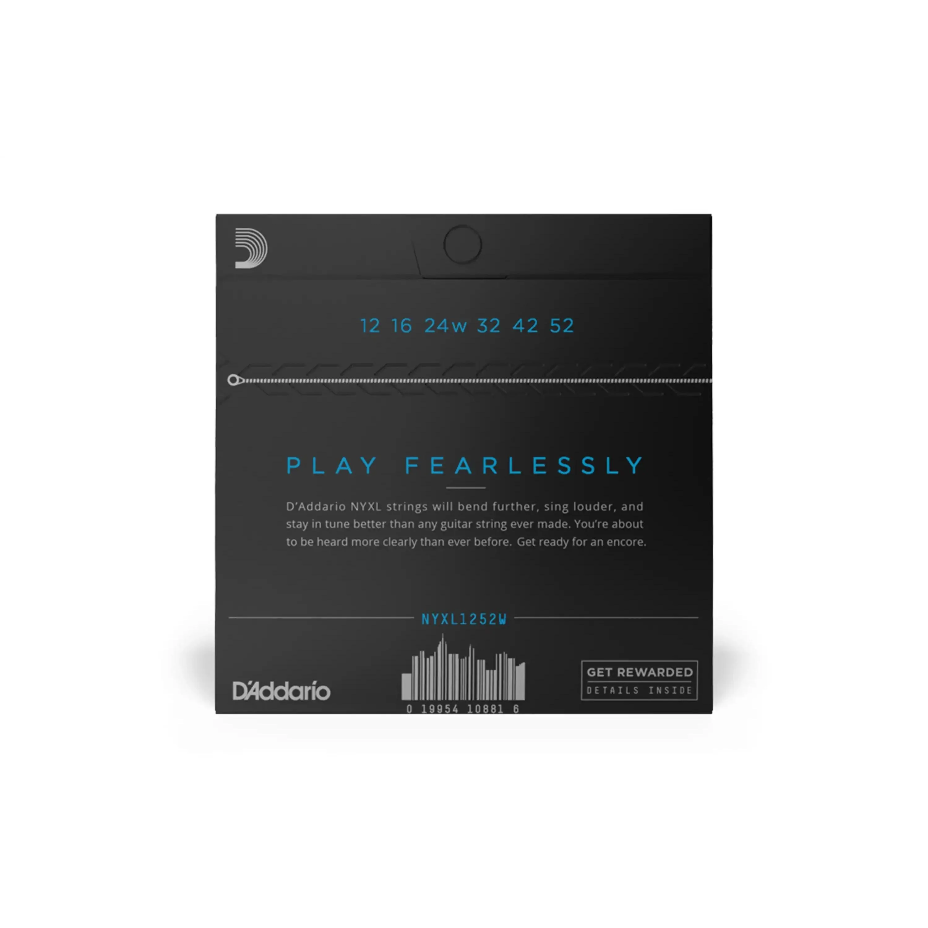 D'Addario NYXL1252W Electric Guitar Strings - Light Wound 3rd .012-.052 - Image 2