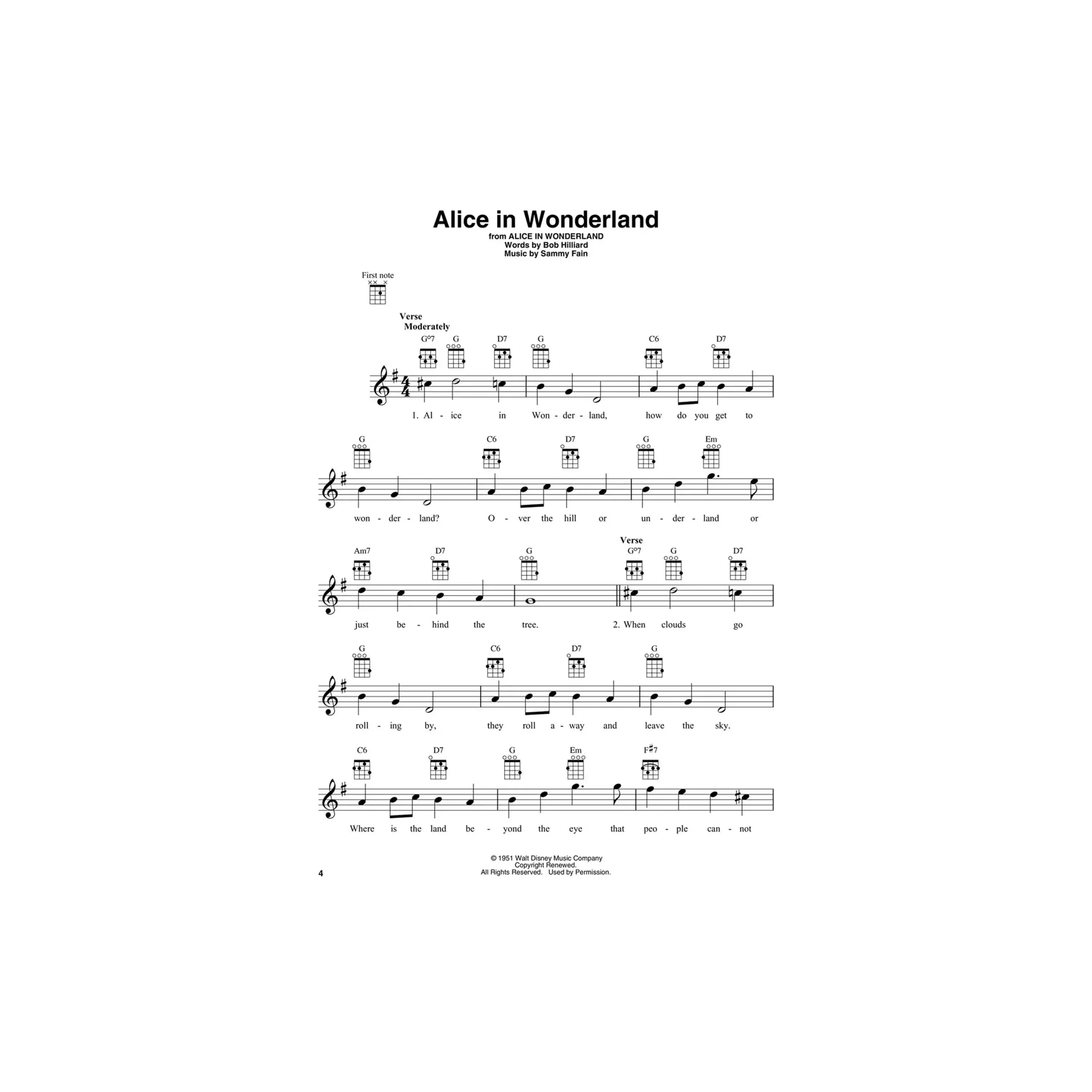 Disney Songs for Baritone Ukulele - Image 3