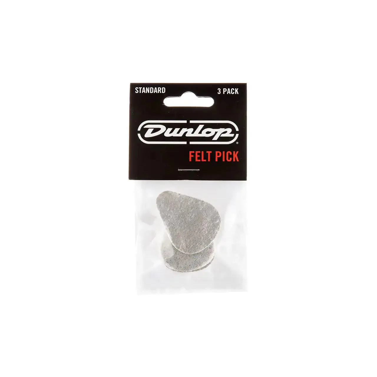 Dunlop 8012P Felt Ukulele & Guitar Pick Standard 3-Pack