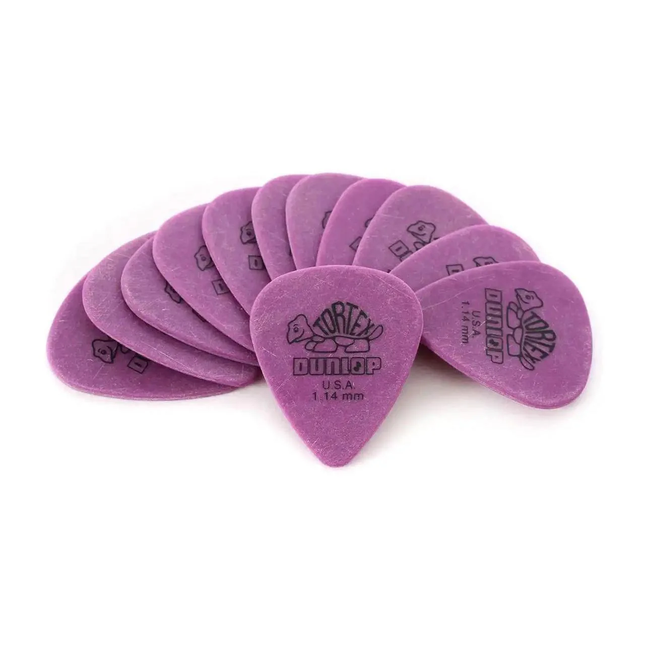 Dunlop Tortex Purple 1.14mm Guitar & Ukulele Picks - 72 Pack