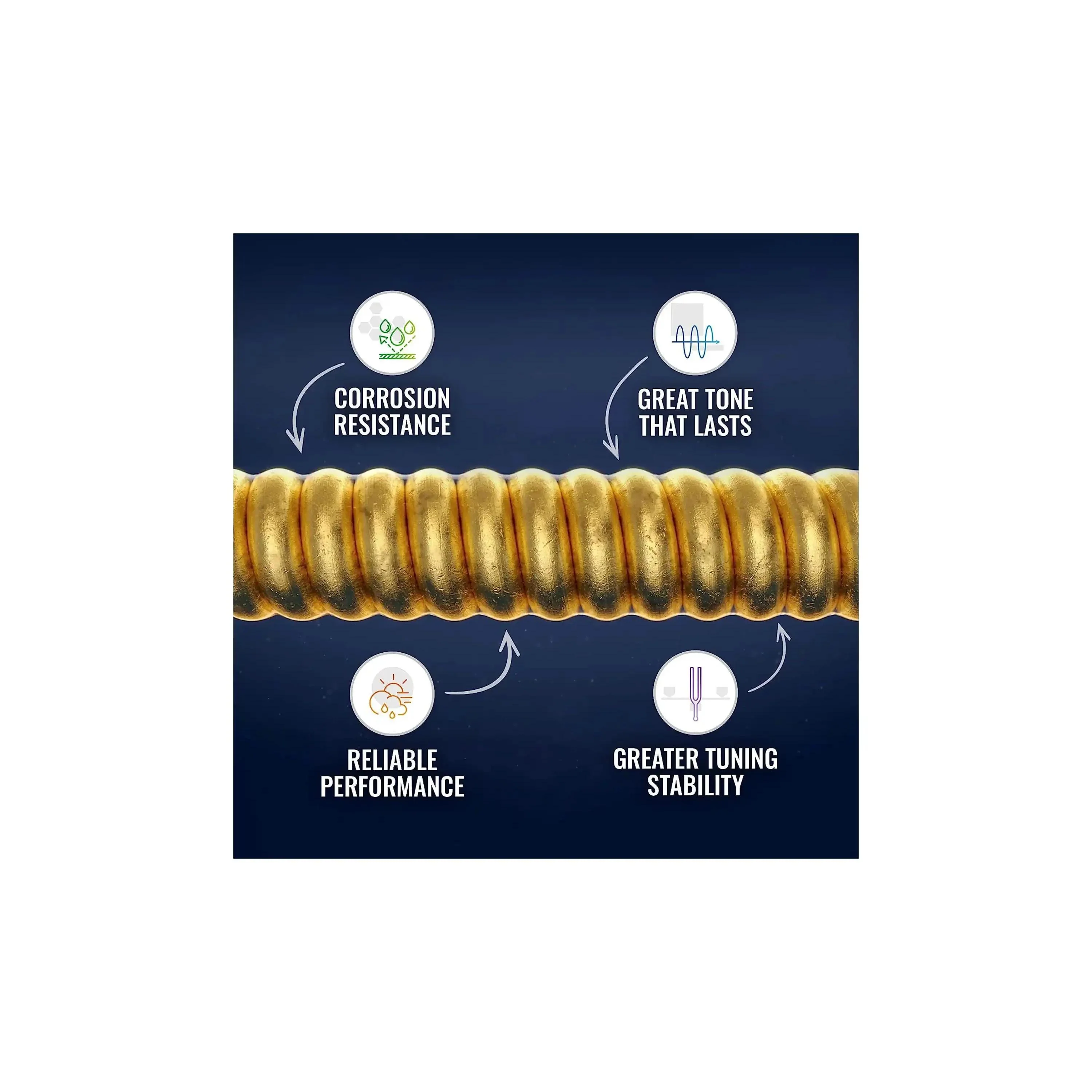 Elixir 16102 Phosphor Bronze With Nanoweb Coating Acoustic Guitar Strings - Medium .013-.056 - Image 3