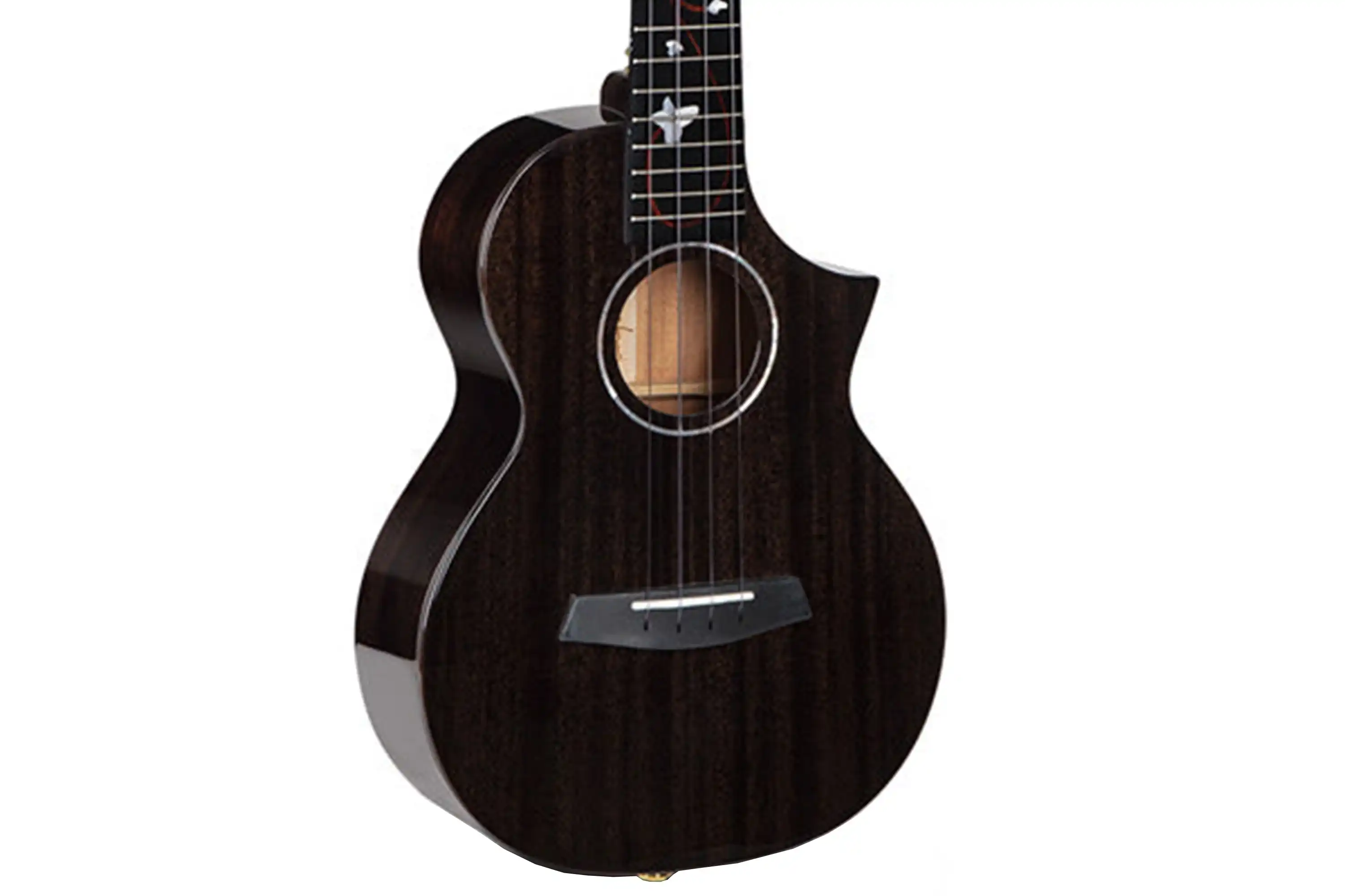 Enya EUC-M6/EQ BK Black Mahogany Concert Ukulele with Pickup