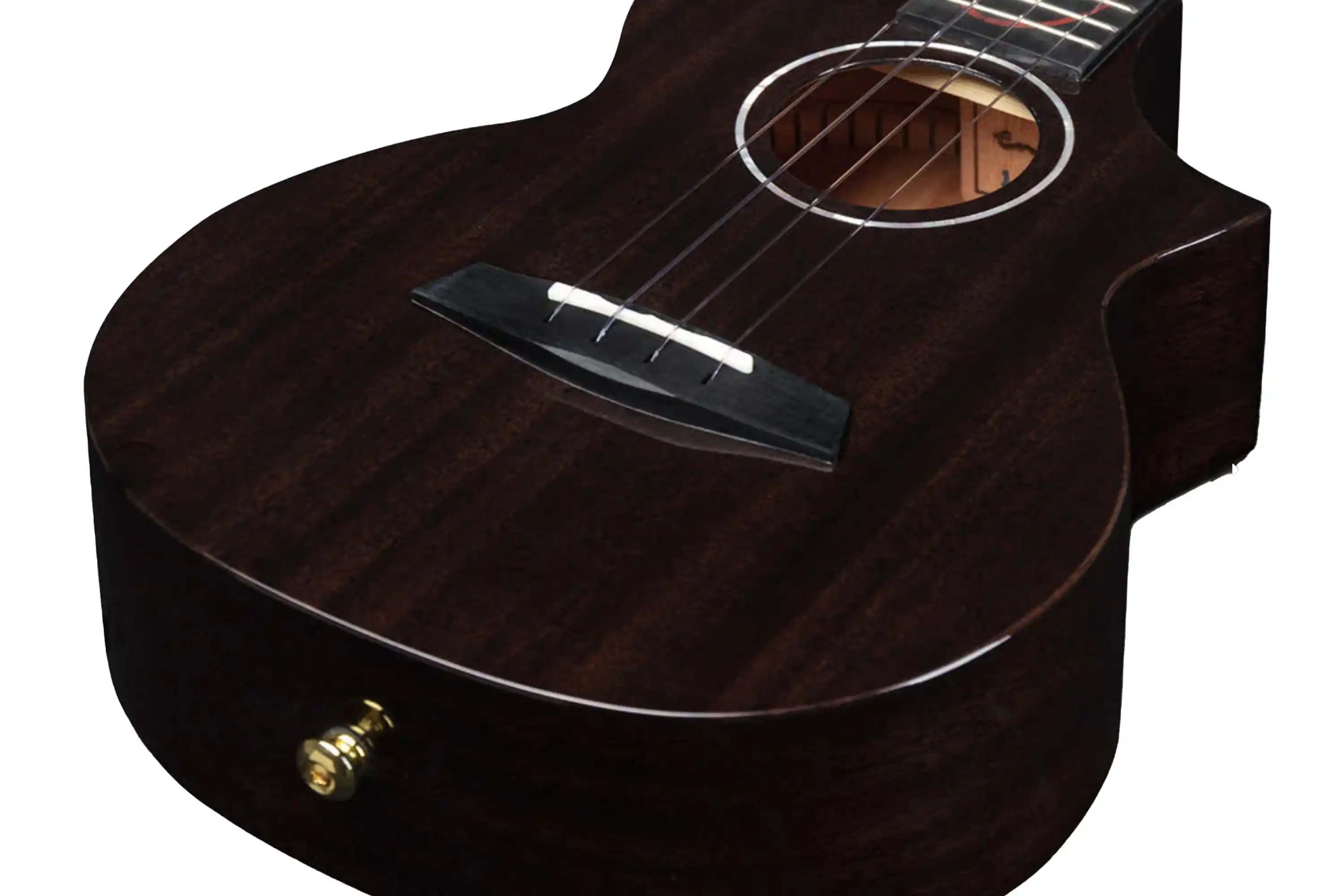 Enya EUC-M6/EQ BK Black Mahogany Concert Ukulele with Pickup - Image 8