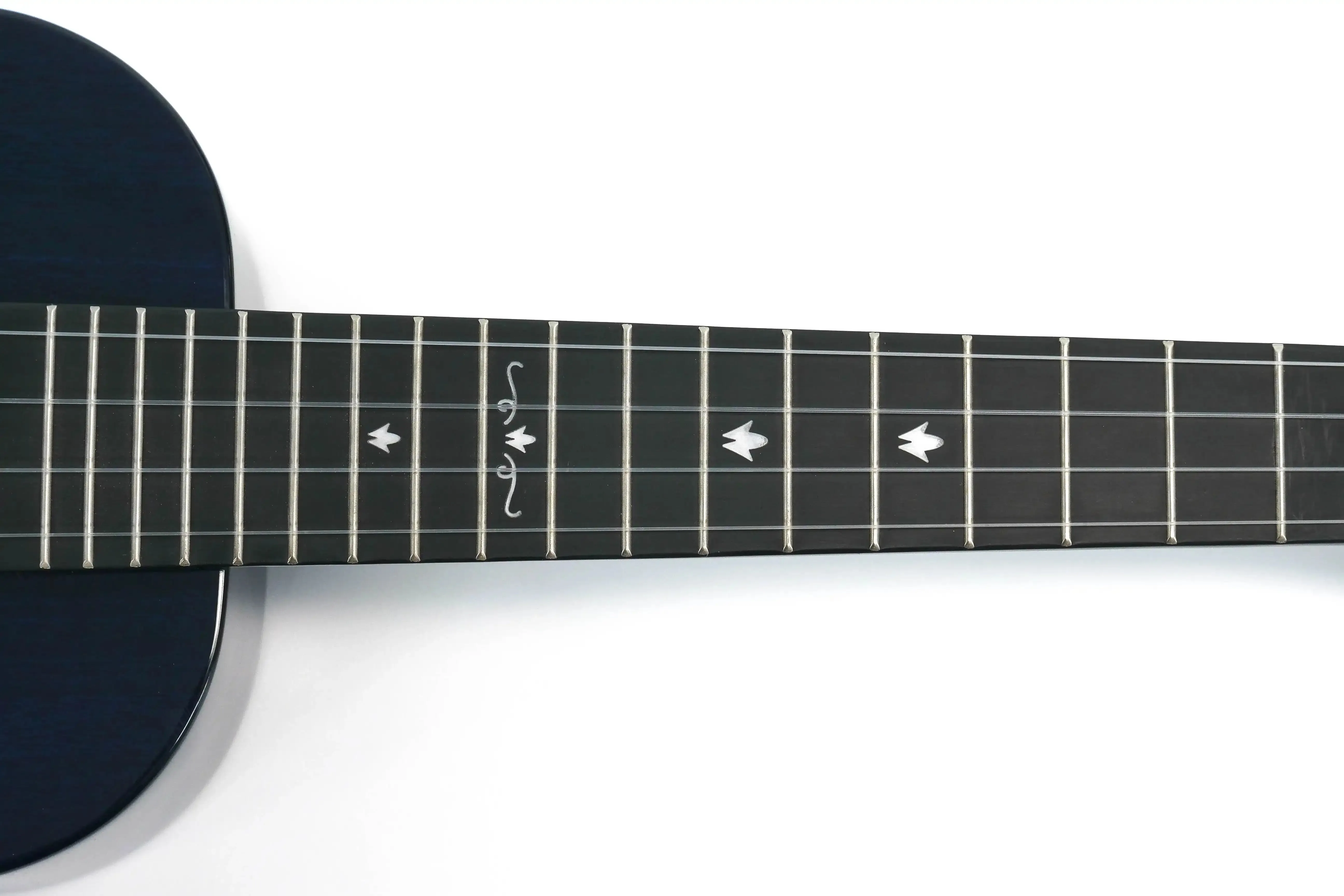 Enya EUC-MAD-BU Blue Solid Mahogany Concert Ukulele - Image 5