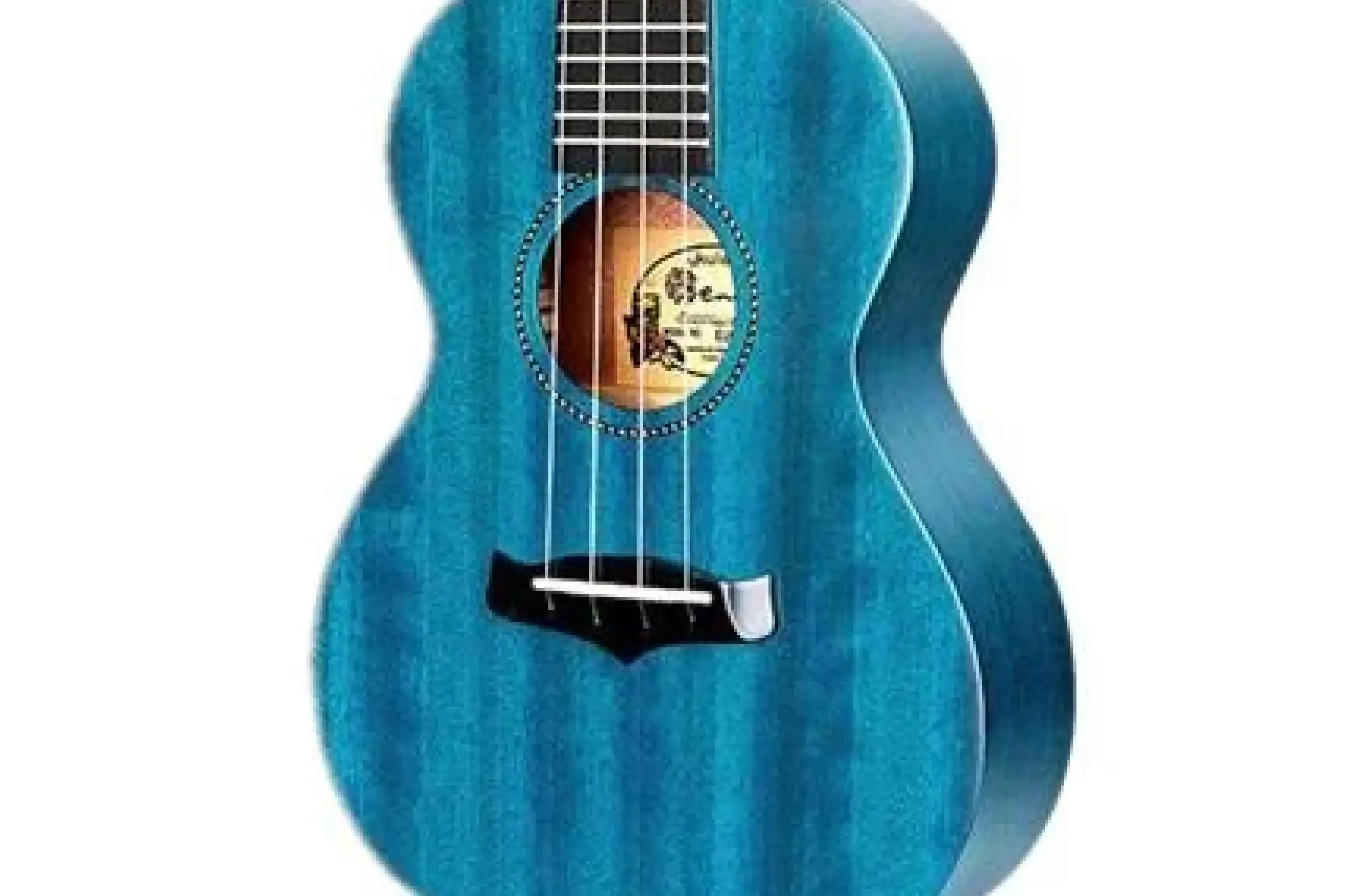Enya EUS-25D/BU Solid Mahogany Soprano Ukulele - Blue - Image 2