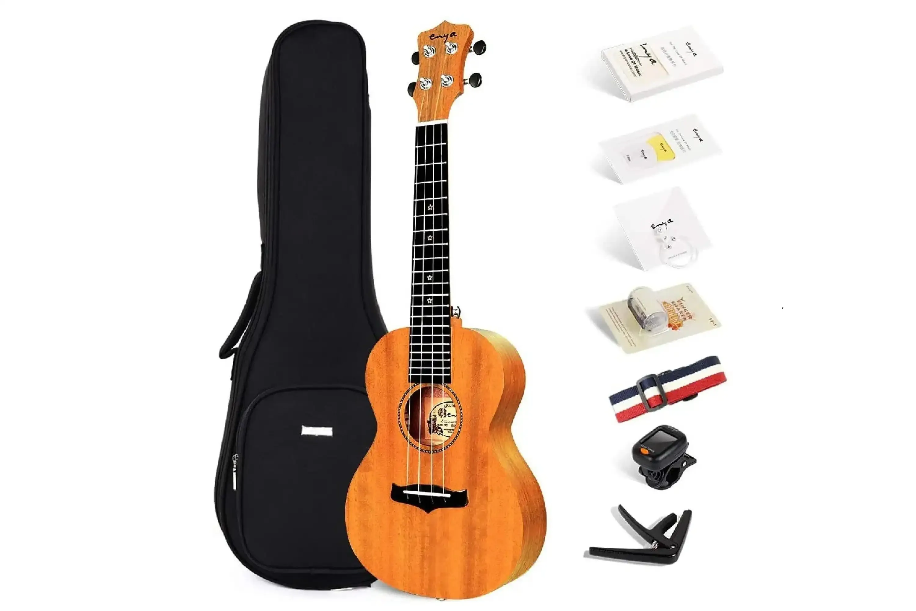 Enya EUS-25D Solid Mahogany Soprano Ukulele - Image 4