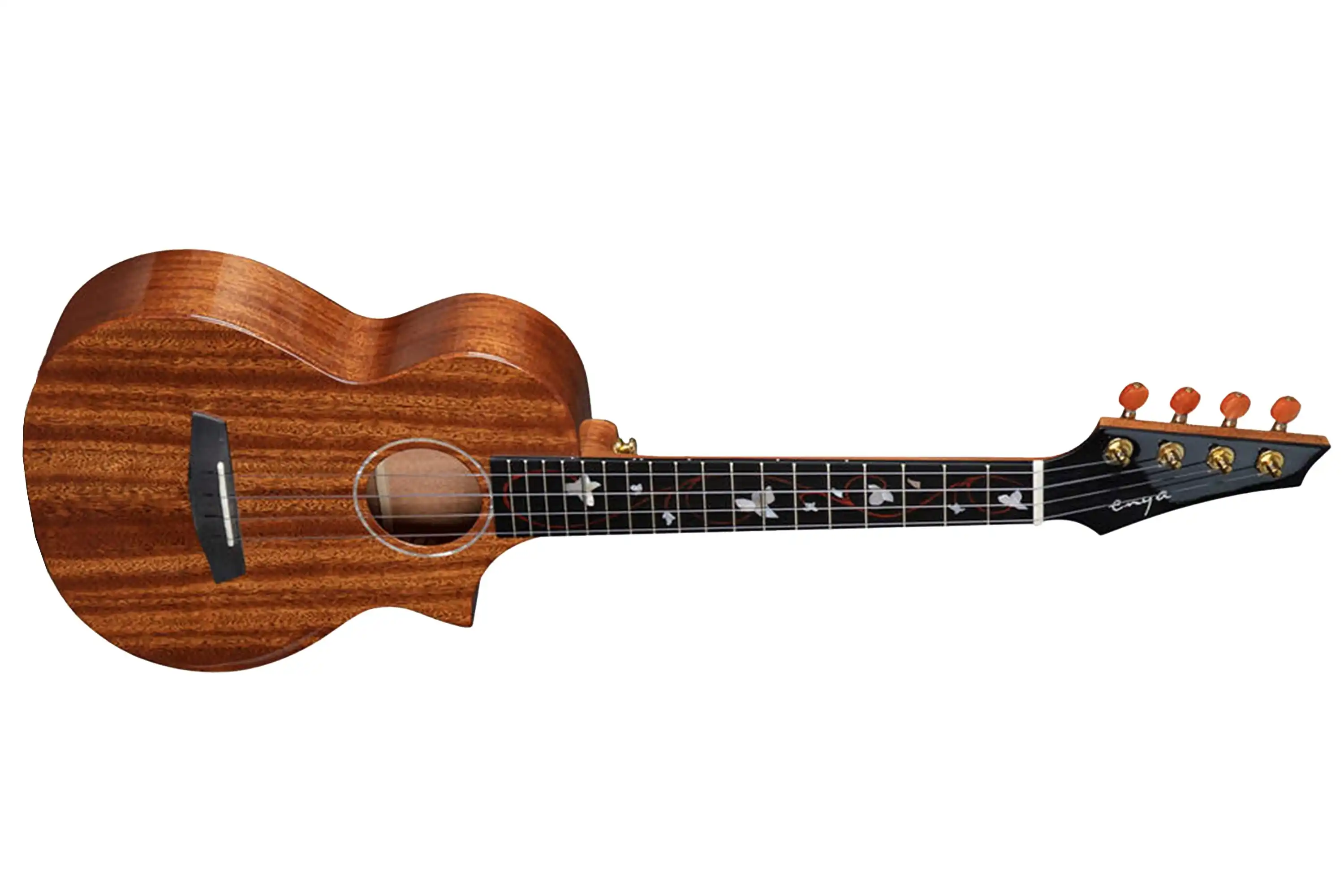 Enya EUT-M6/EQ Solid Mahogany Tenor Ukulele w/ Pickup - Image 3