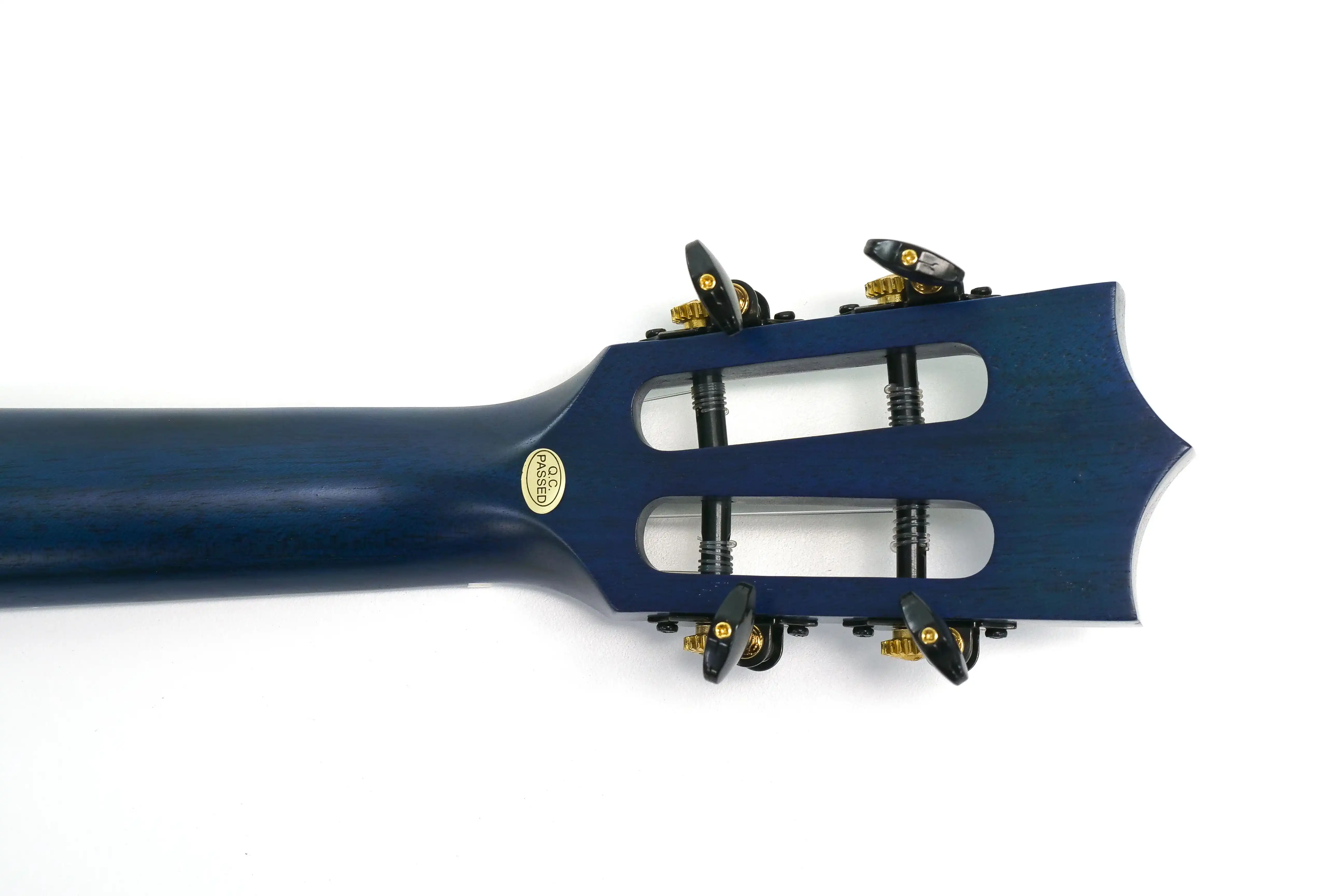 Enya EUT-MAD-BU-EQ Solid Mahogany Tenor Ukulele w/ Pickup - Blue - Image 7