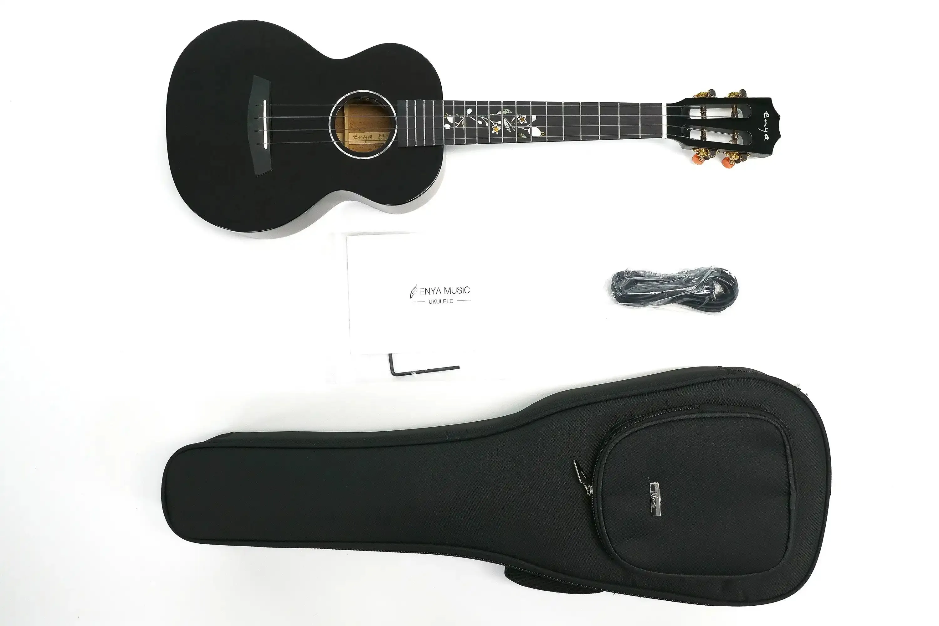 Enya EUT-MAD/DR-EQ Solid Mahogan Tenor Ukulele w/ Pickup - Image 5